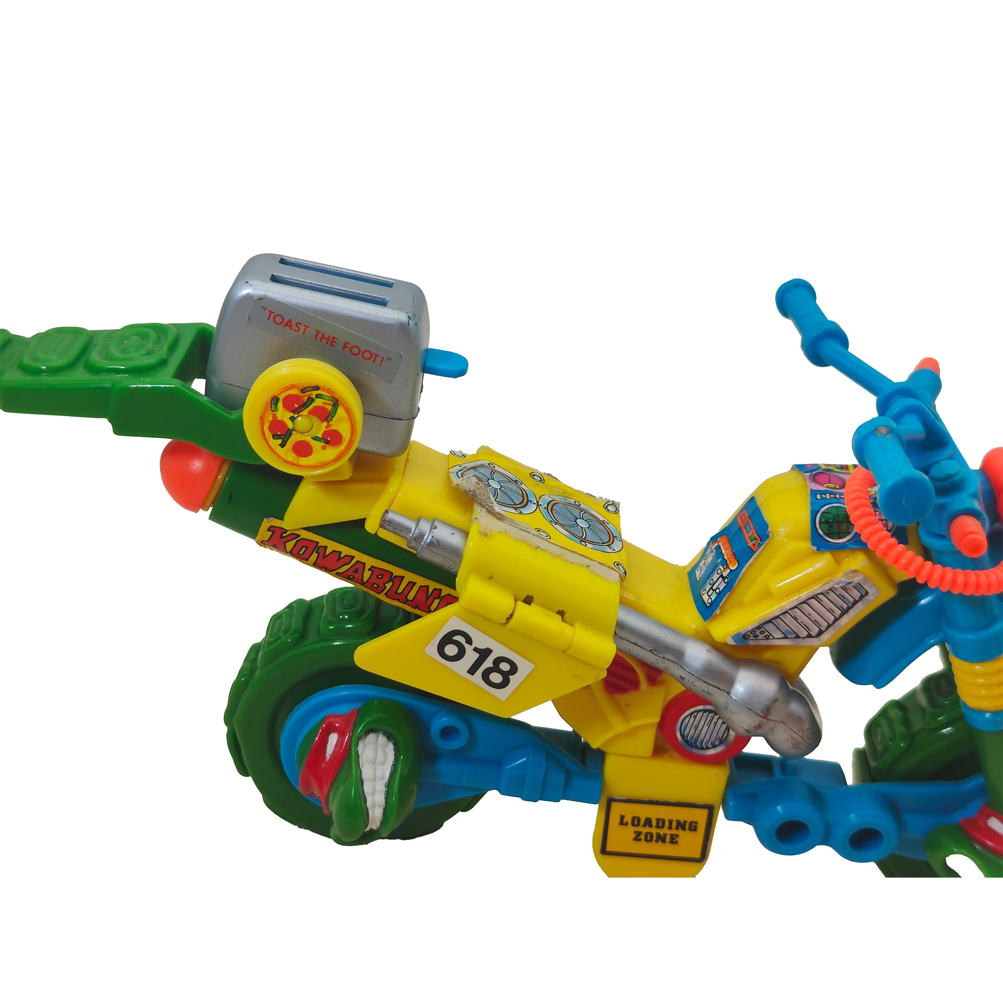 Teenage Mutant Ninja Turtles Mutations Muta-Bike Playmates Toys 1992 15cm – Teenage Mutant Ninja Turtles, Playmates Toys, 15 cm, 1992, pre-owned collector piece, Uncanny Collectibles Dublin Ireland