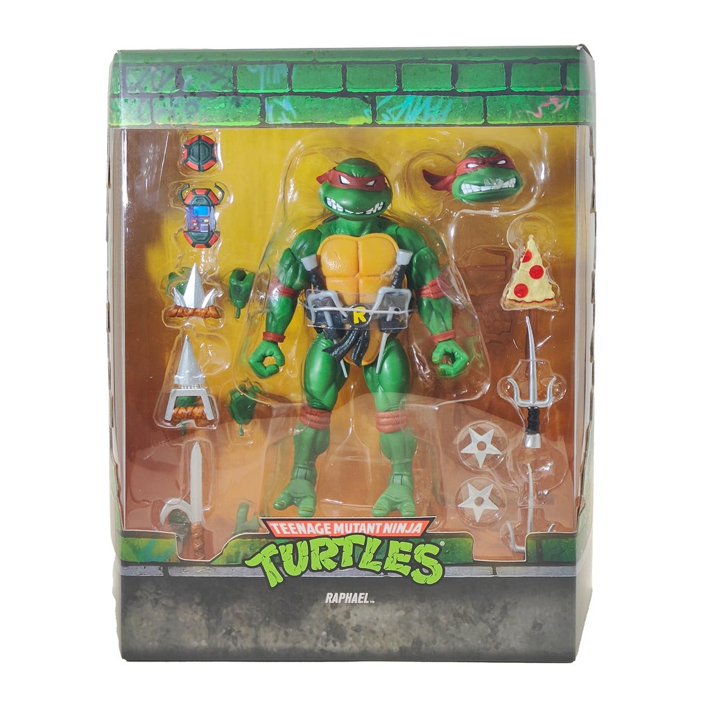 Teenage Mutant Ninja Turtles Raphael Super7 Ultimates Action Figure – Teenage Mutant Ninja Turtles, Super7, 18 cm, pre-owned collector piece, Uncanny Collectibles Dublin Ireland