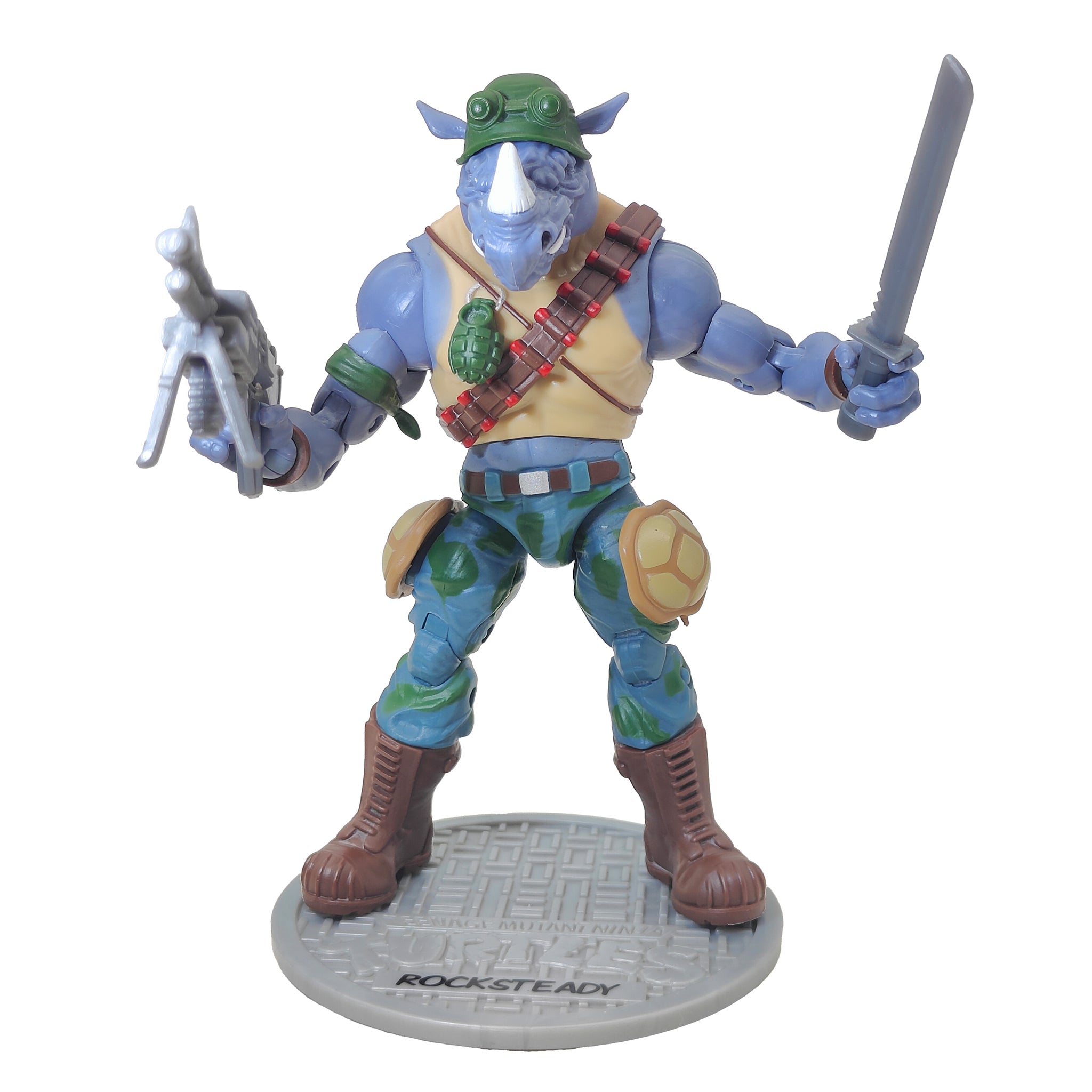 Teenage Mutant Ninja Turtles Rocksteady Classic Collection 1988 Playmates, 15cm, 2013, pre-owned
