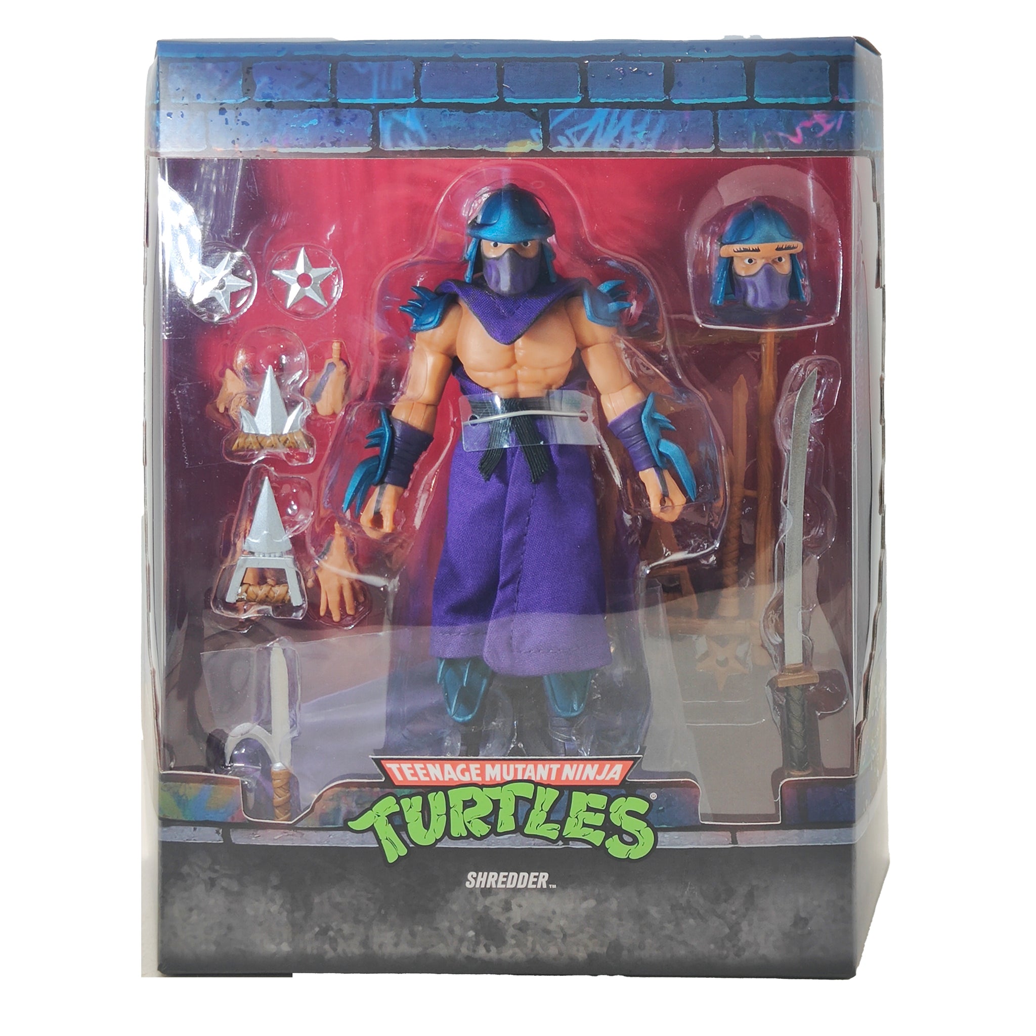 Teenage Mutant Ninja Turtles Shredder Super7 Ultimates Action Figure – Teenage Mutant Ninja Turtles, Super7, 18 cm, pre-owned collector piece, Uncanny Collectibles Dublin Ireland