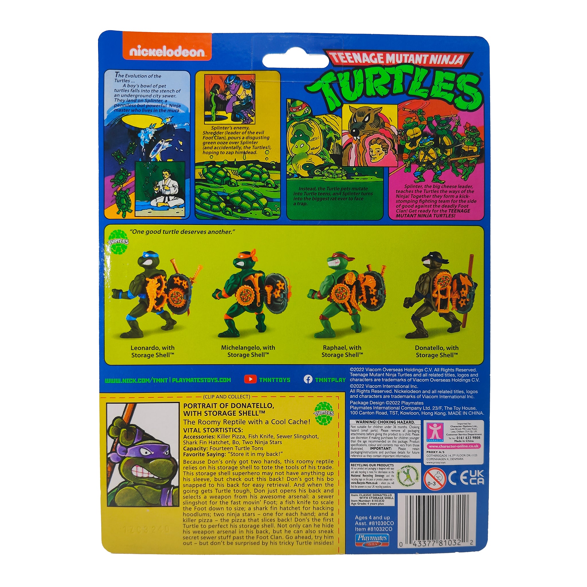 Teenage Mutant Ninja Turtles Storage Shell  Action Figures Complete Set Playmates Toys 2022 – Teenage Mutant Ninja Turtles, Playmates Toys, 12 cm, 2022, pre-owned collector piece, Uncanny Collectibles Dublin Ireland