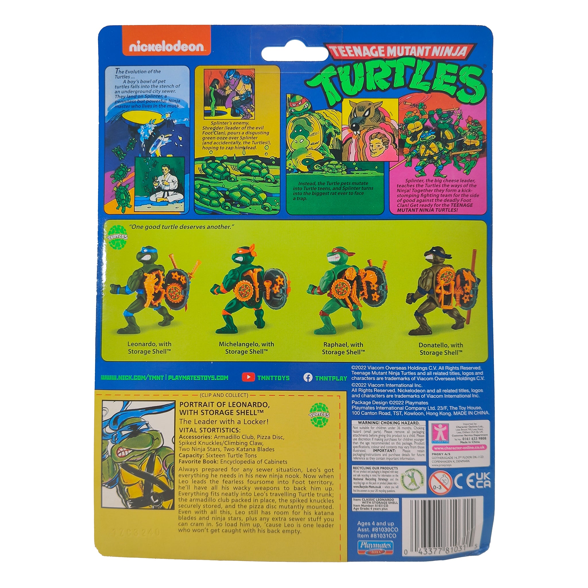 Teenage Mutant Ninja Turtles Storage Shell  Action Figures Complete Set Playmates Toys 2022 – Teenage Mutant Ninja Turtles, Playmates Toys, 12 cm, 2022, pre-owned collector piece, Uncanny Collectibles Dublin Ireland