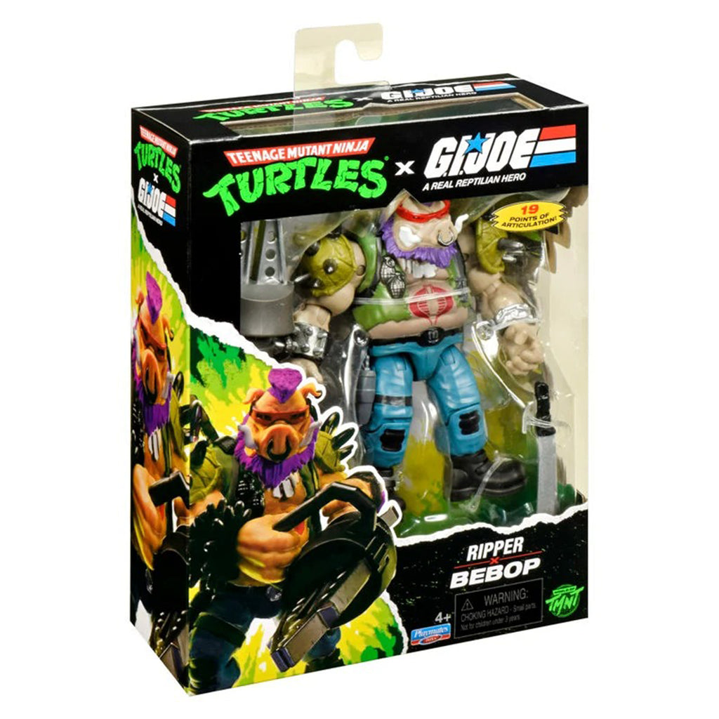 Teenage Mutant Ninja Turtles x GI Joe Bebop as Ripper Playmates Figure
