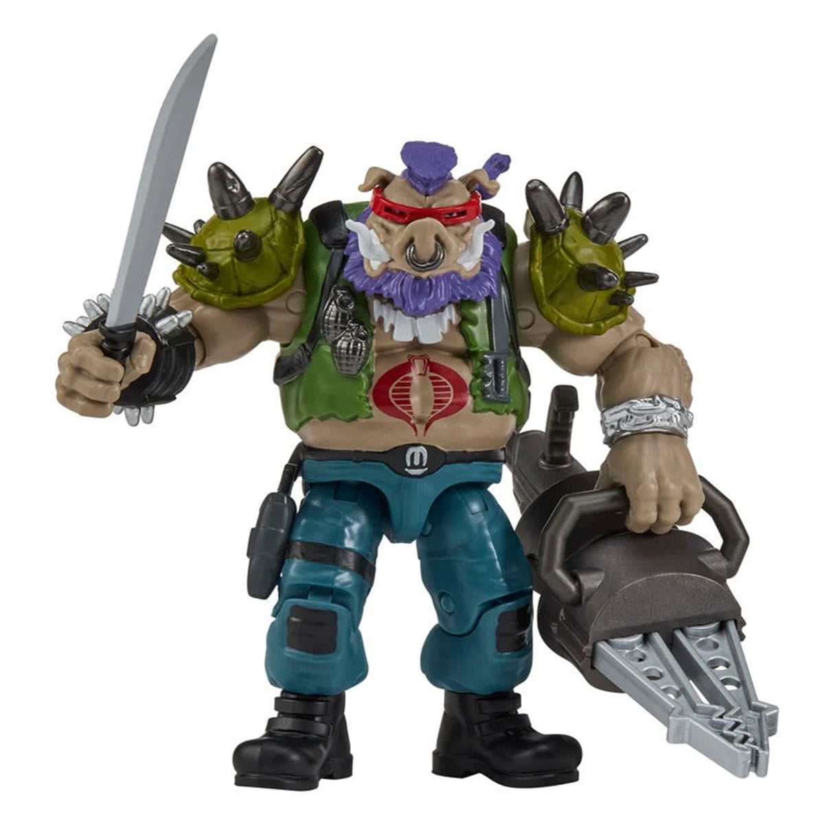 Teenage Mutant Ninja Turtles x GI Joe Bebop as Ripper Playmates Figure