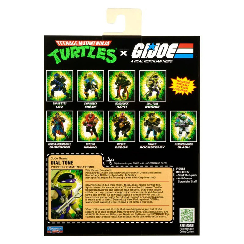 Teenage Mutant Ninja Turtles x GI Joe Donatello as Dial-Tone Playmates Figure