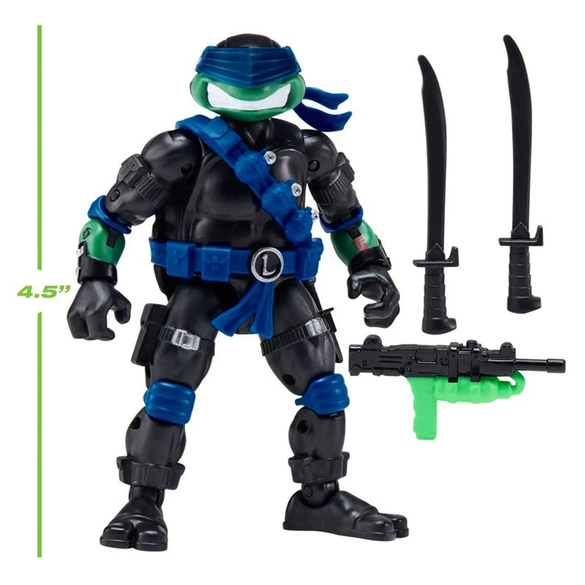 Teenage Mutant Ninja Turtles x GI Joe Leonardo as Snake Eyes Playmates Figure