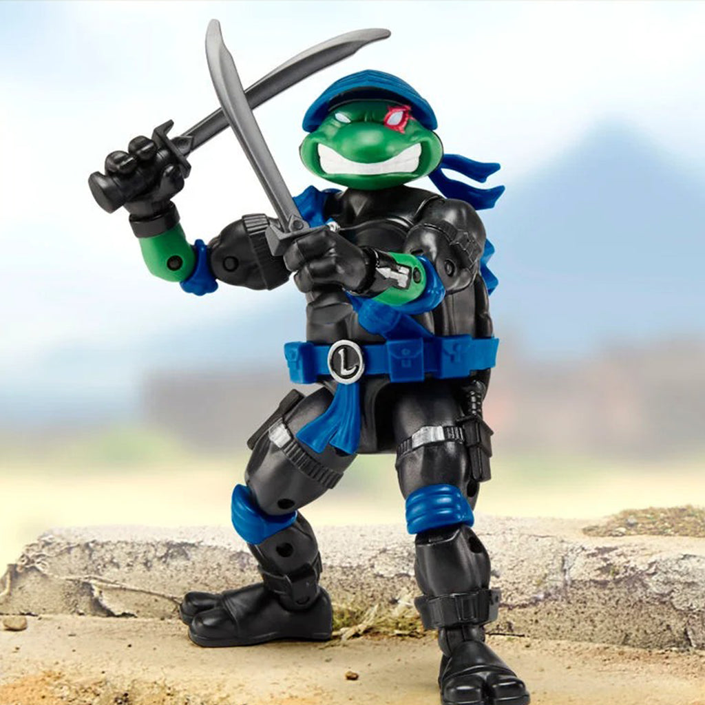 Teenage Mutant Ninja Turtles x GI Joe Leonardo as Snake Eyes Playmates Figure