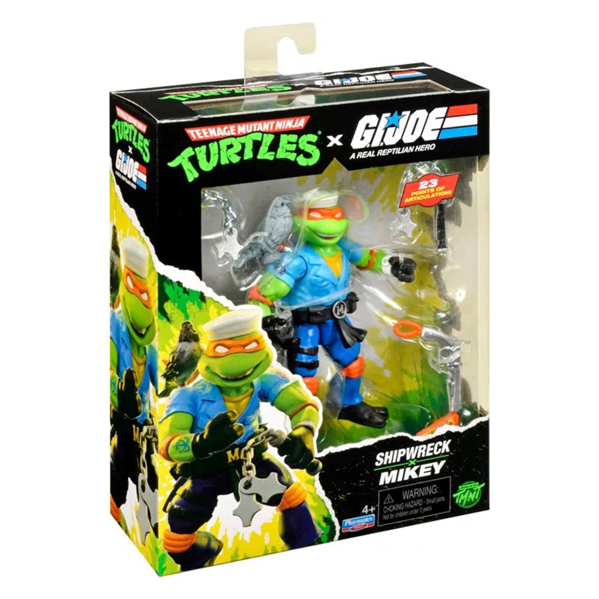 Teenage Mutant Ninja Turtles x GI Joe Michelangelo as Shipwreck Figure