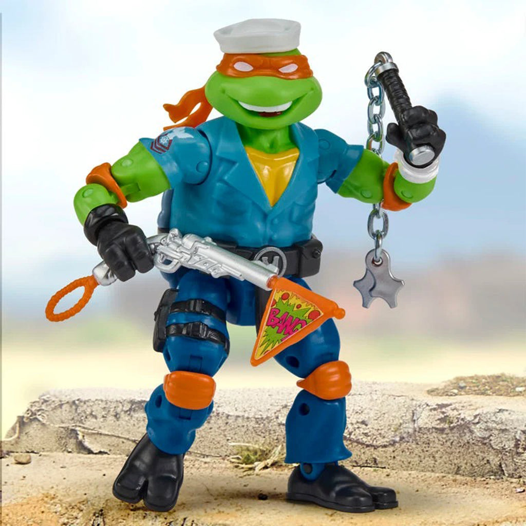 Teenage Mutant Ninja Turtles x GI Joe Michelangelo as Shipwreck Figure