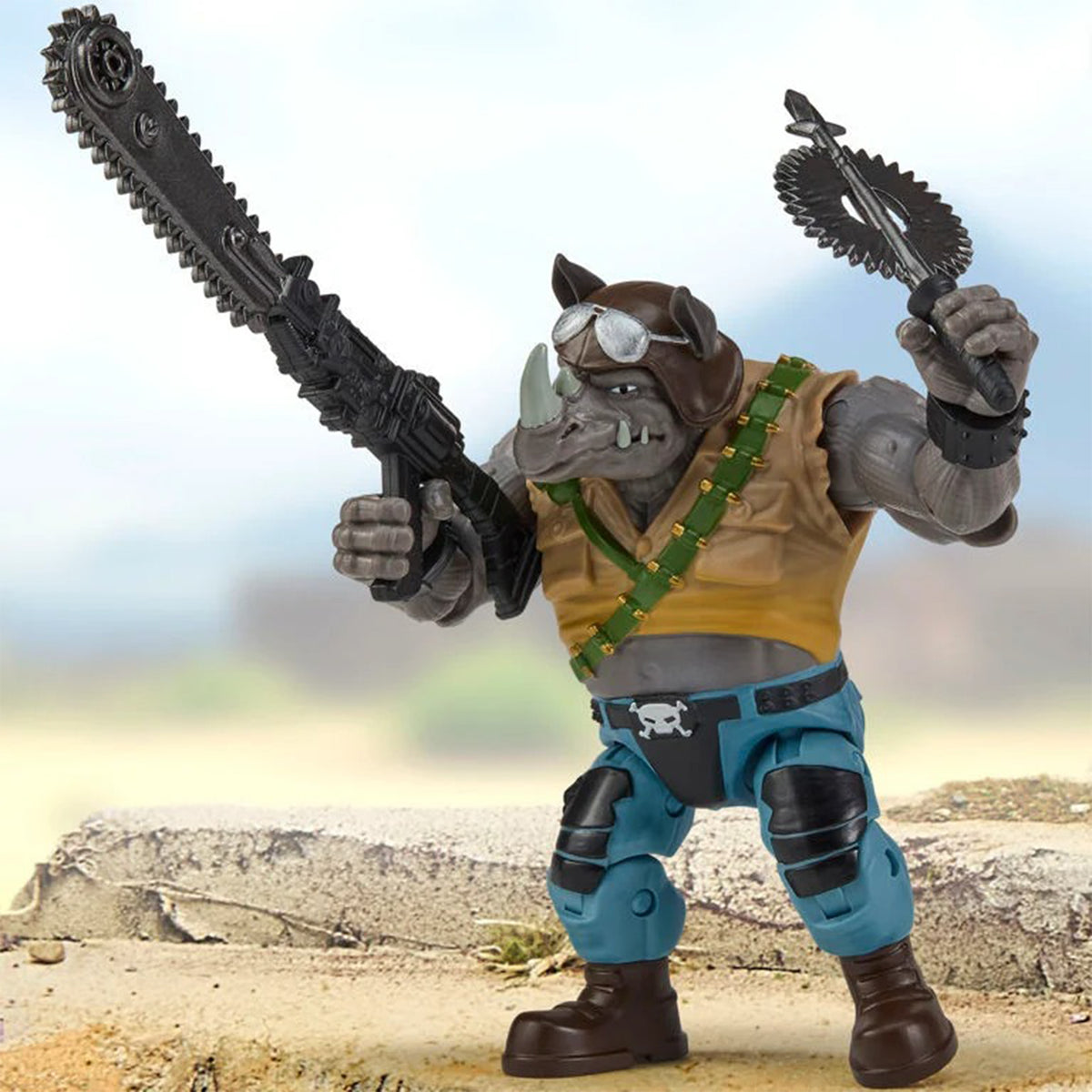 Teenage Mutant Ninja Turtles x GI Joe Rocksteady as Buzzer Playmates Figure - photo 3 of 8