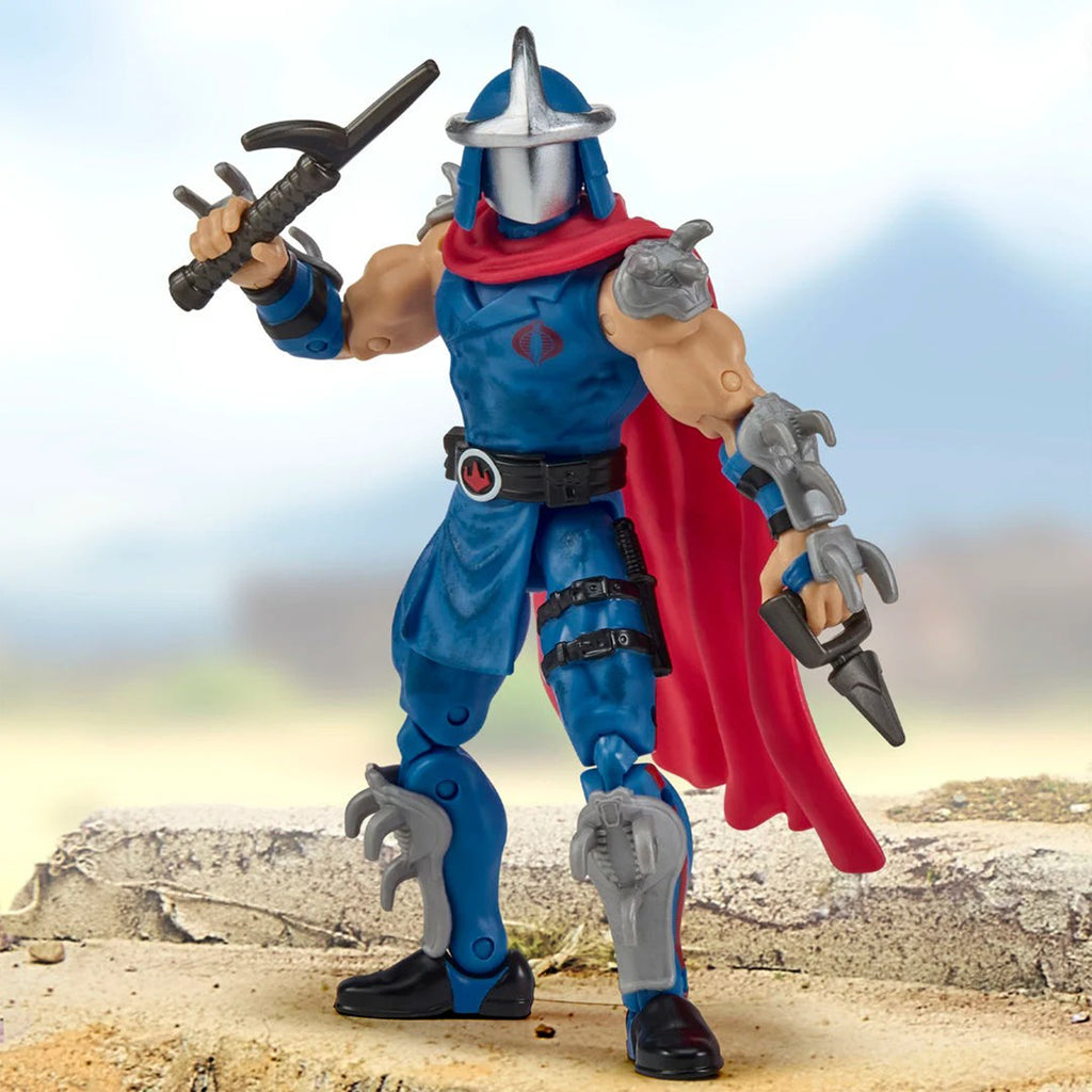 Teenage Mutant Ninja Turtles x GI Joe Shredder as Cobra Commander Figure