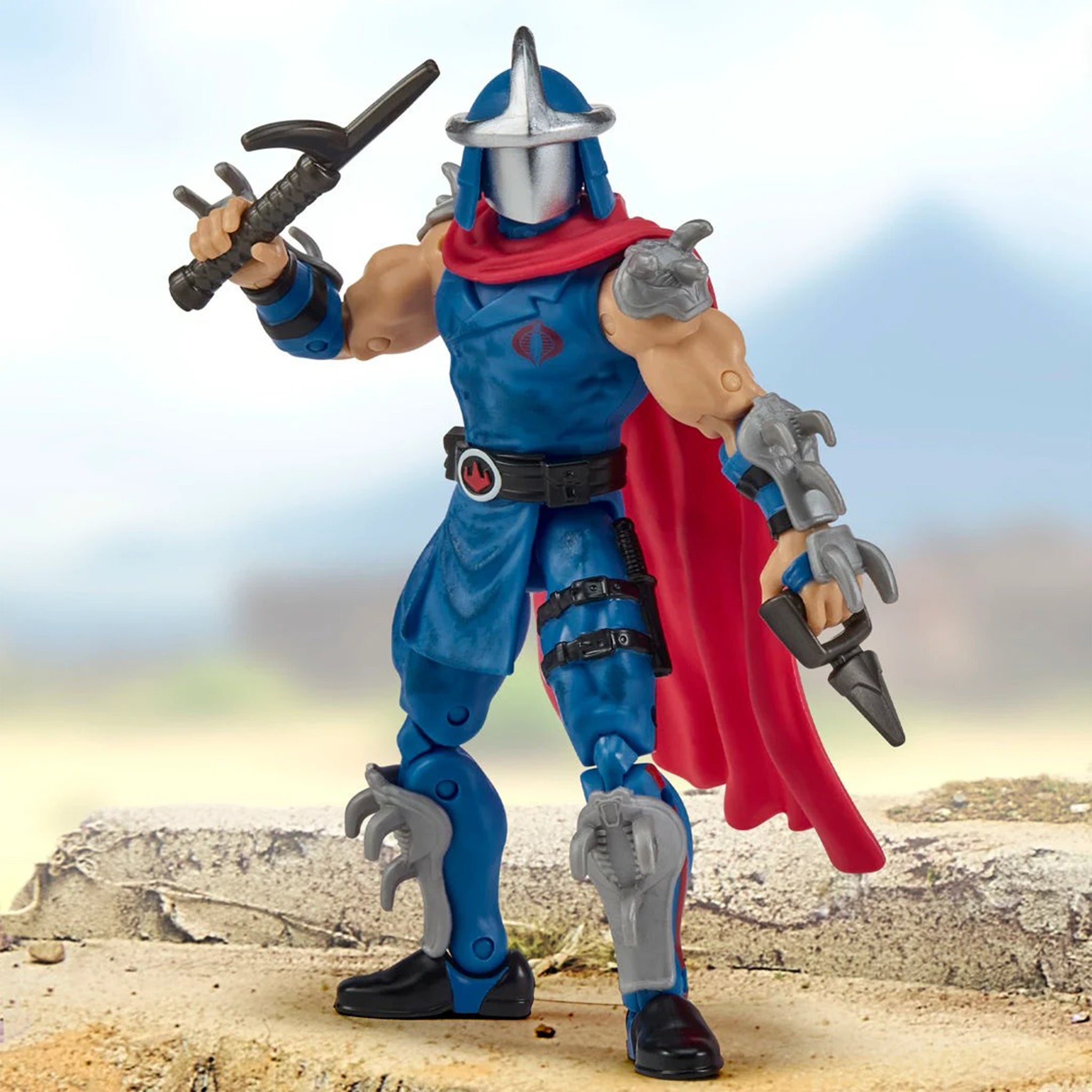 Teenage Mutant Ninja Turtles x GI Joe Shredder as Cobra Commander Figure