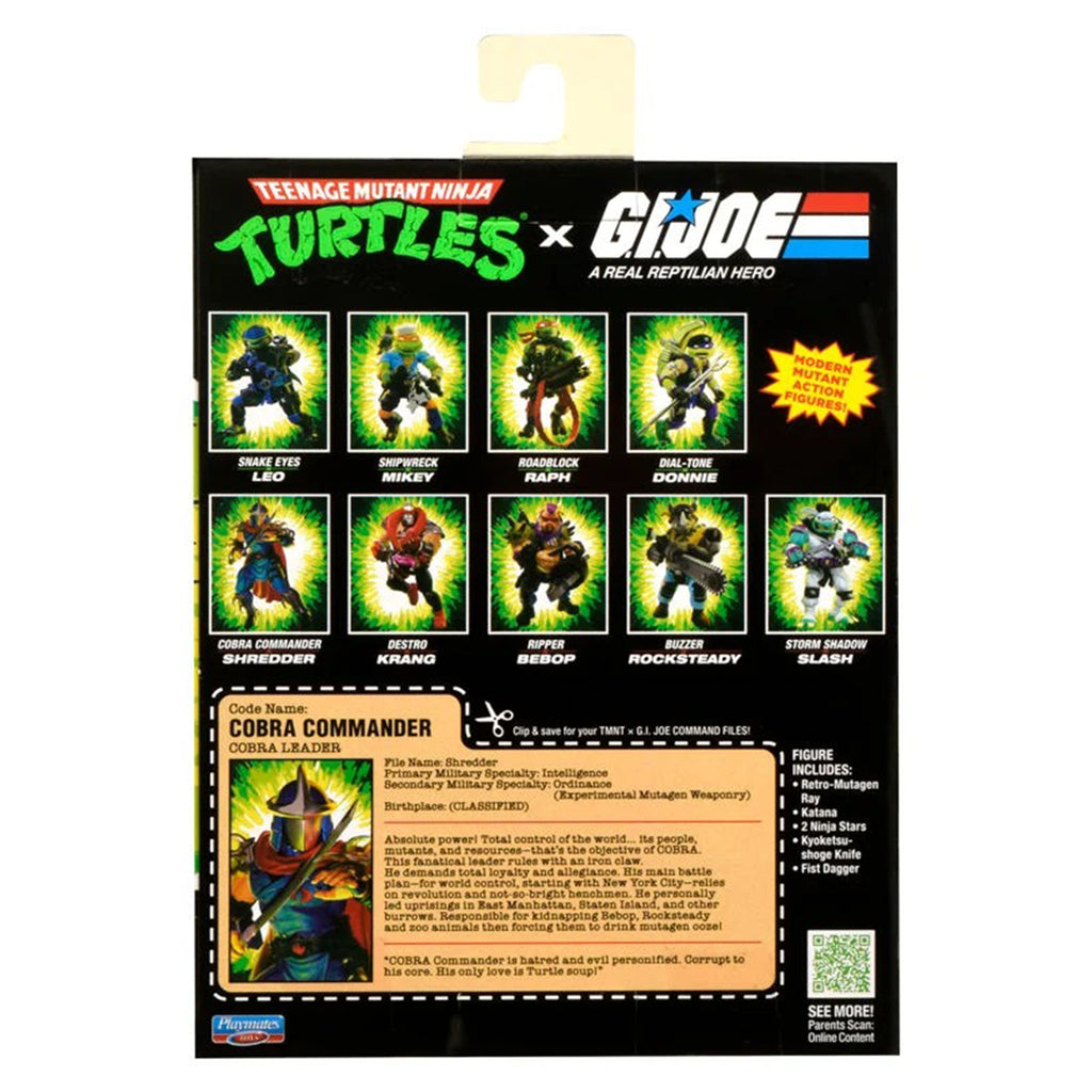 Teenage Mutant Ninja Turtles x GI Joe Shredder as Cobra Commander Figure