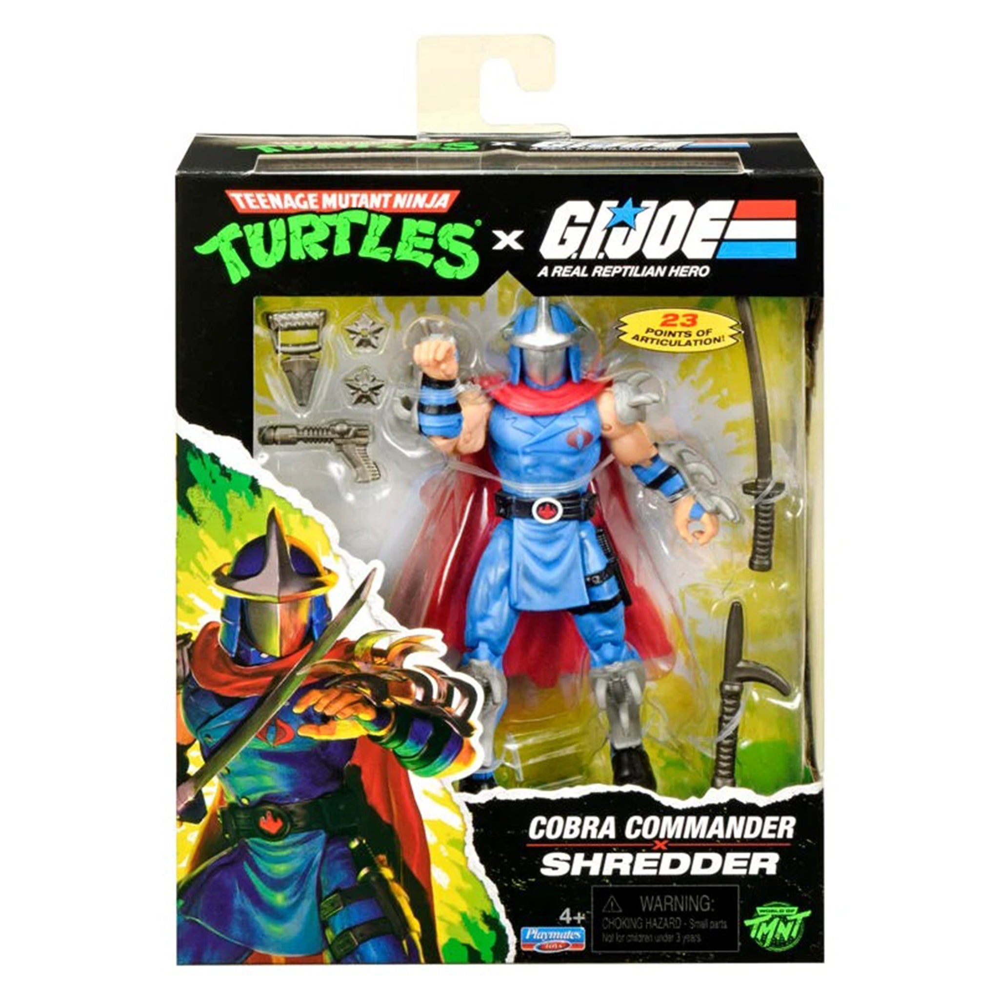 Teenage Mutant Ninja Turtles x GI Joe Shredder as Cobra Commander Figure
