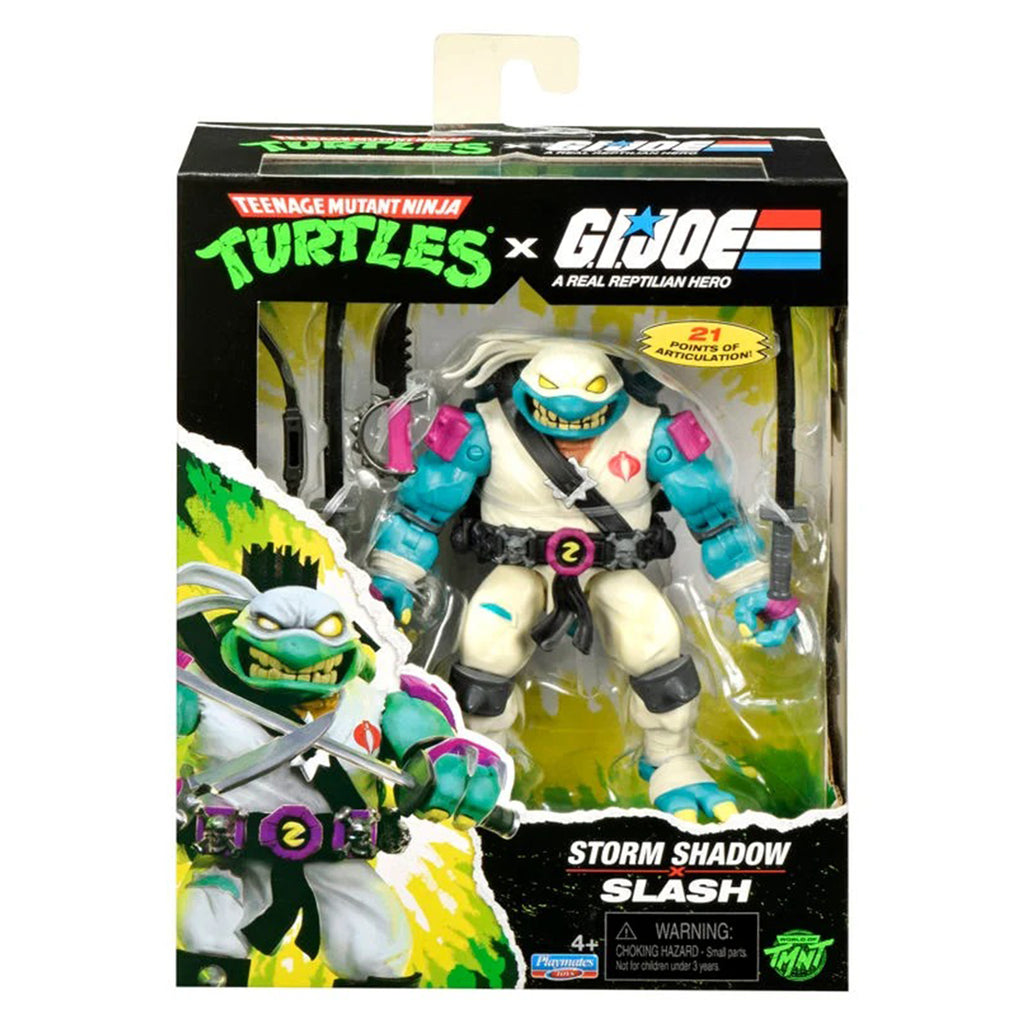 Teenage Mutant Ninja Turtles x GI Joe Slash as Storm Shadow Playmates Figure
