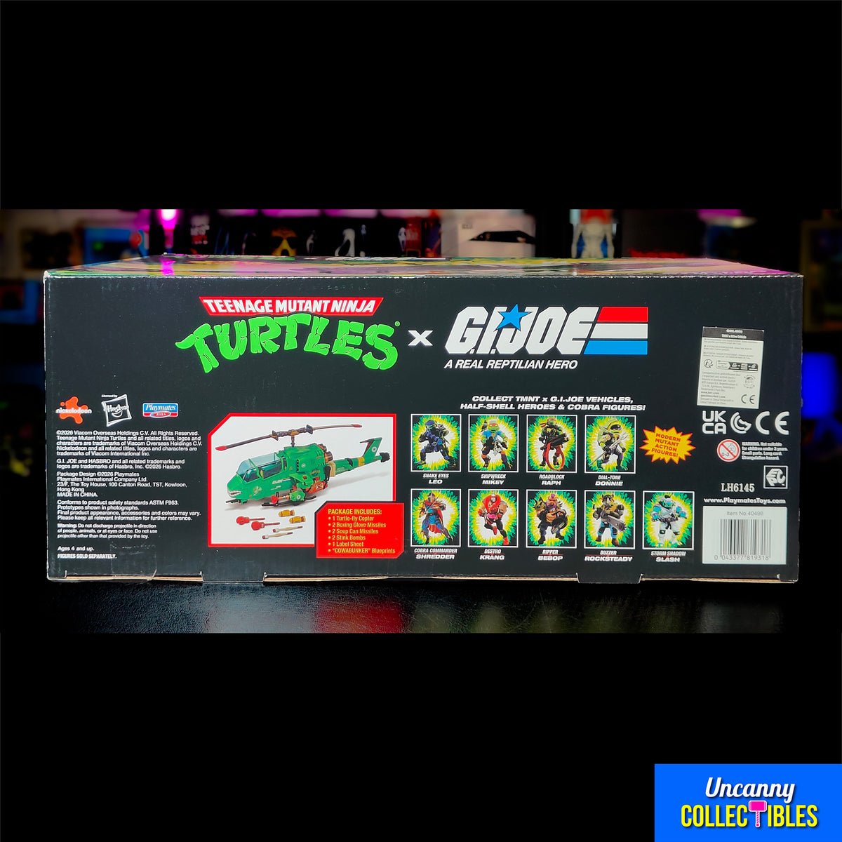 Teenage Mutant Ninja Turtles x GI Joe Turtle-Fly Copter Playmates Vehicle
