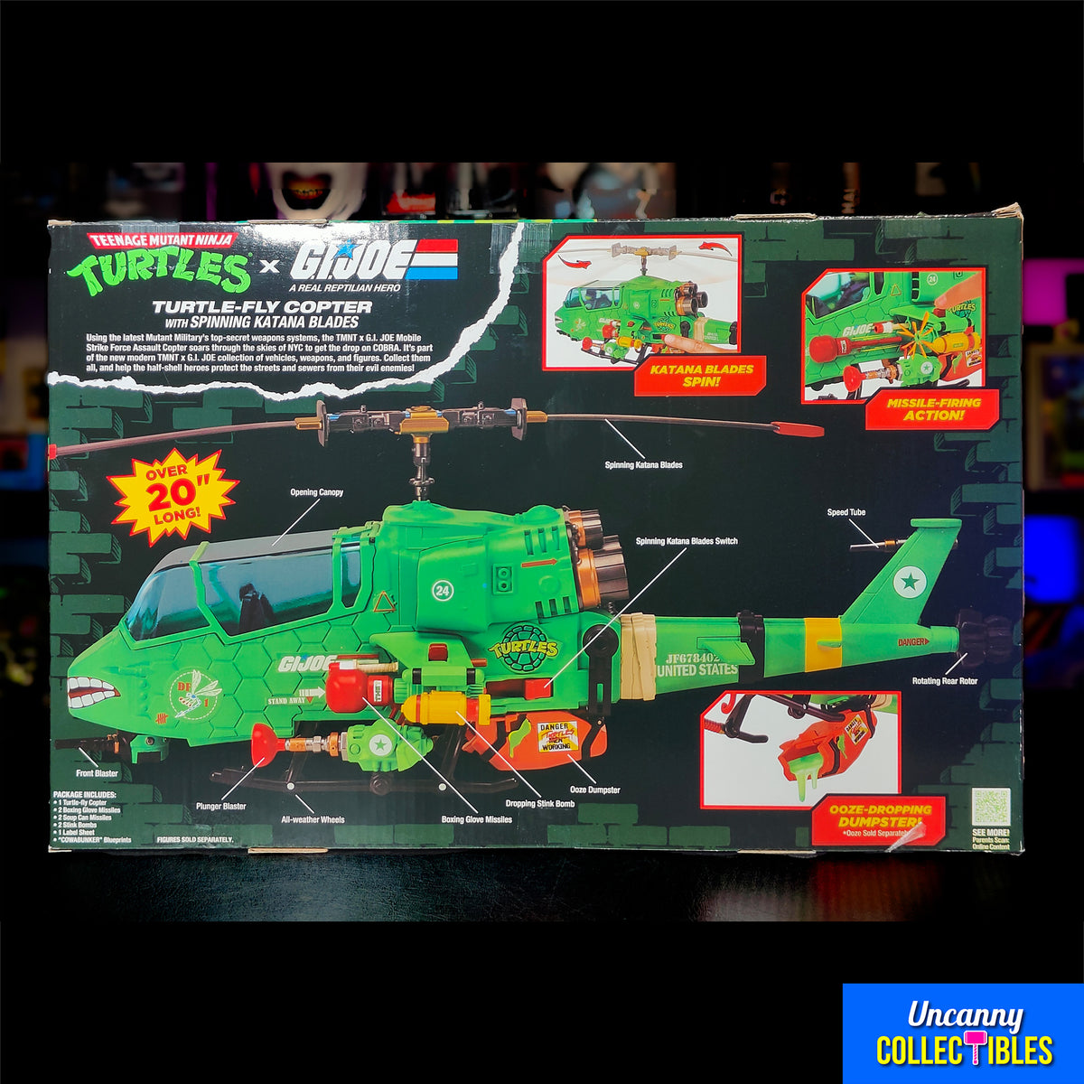 Teenage Mutant Ninja Turtles x GI Joe Turtle-Fly Copter Playmates Vehicle