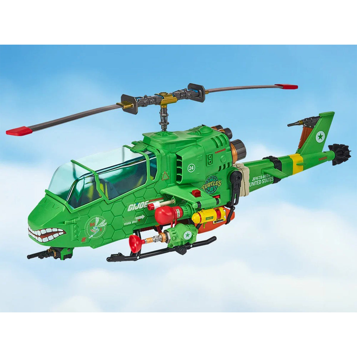 Teenage Mutant Ninja Turtles x GI Joe Turtle-Fly Copter Playmates Vehicle