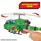 Teenage Mutant Ninja Turtles x GI Joe Turtle-Fly Copter Playmates Vehicle