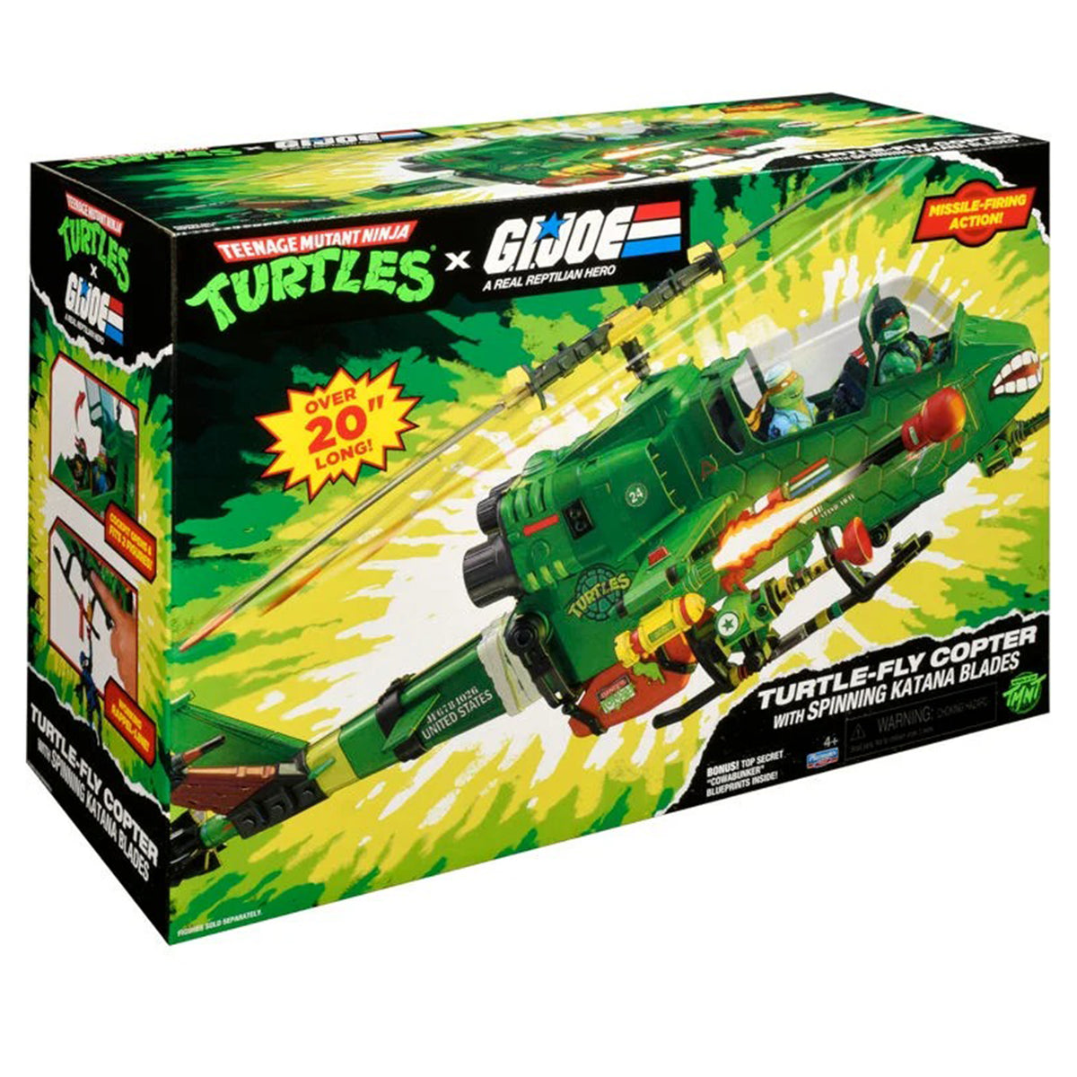 Teenage Mutant Ninja Turtles x GI Joe Turtle-Fly Copter Playmates Vehicle