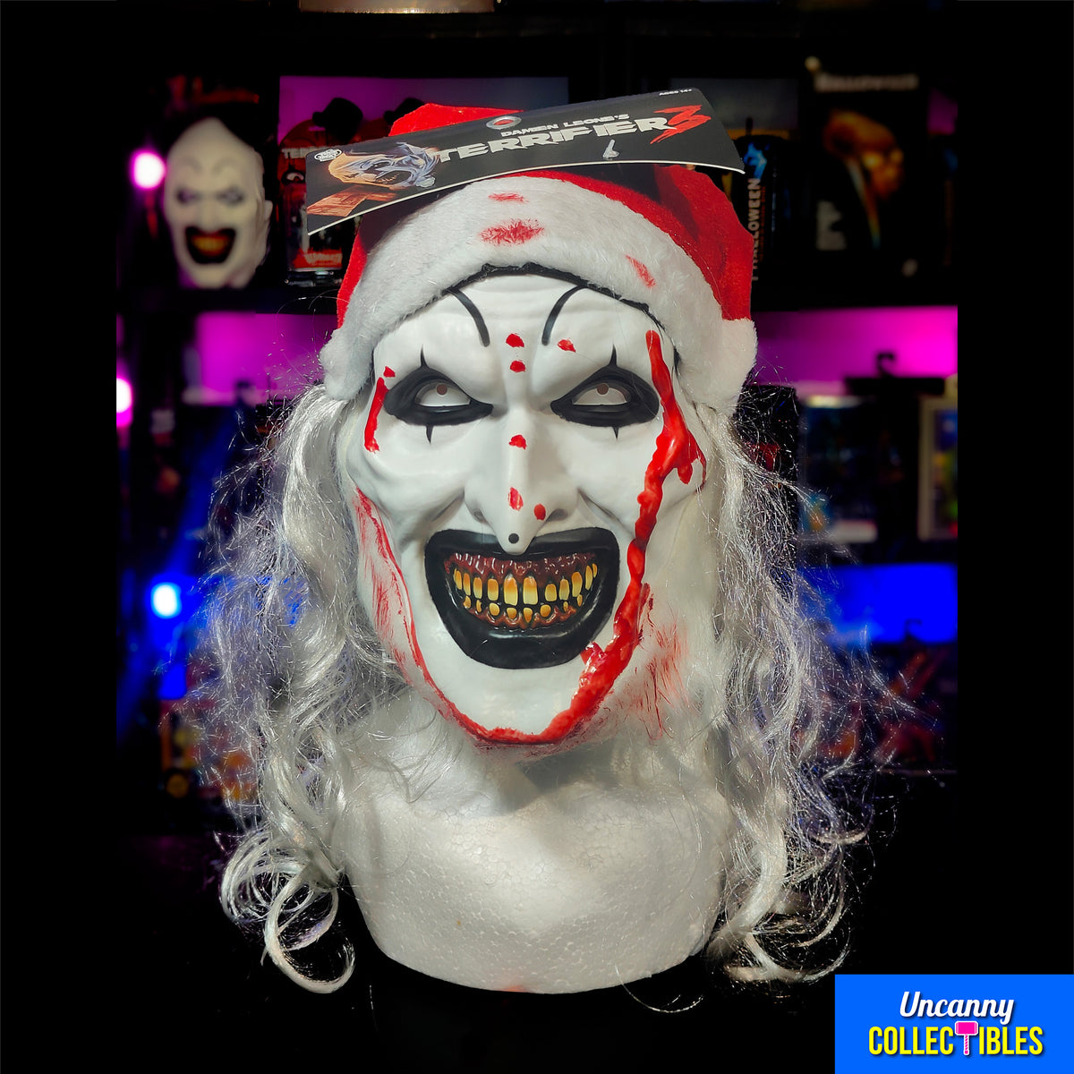 Terrifier 3 Santa Art the Clown Trick or Treat Studios Deluxe Mask - photo 2 of 12