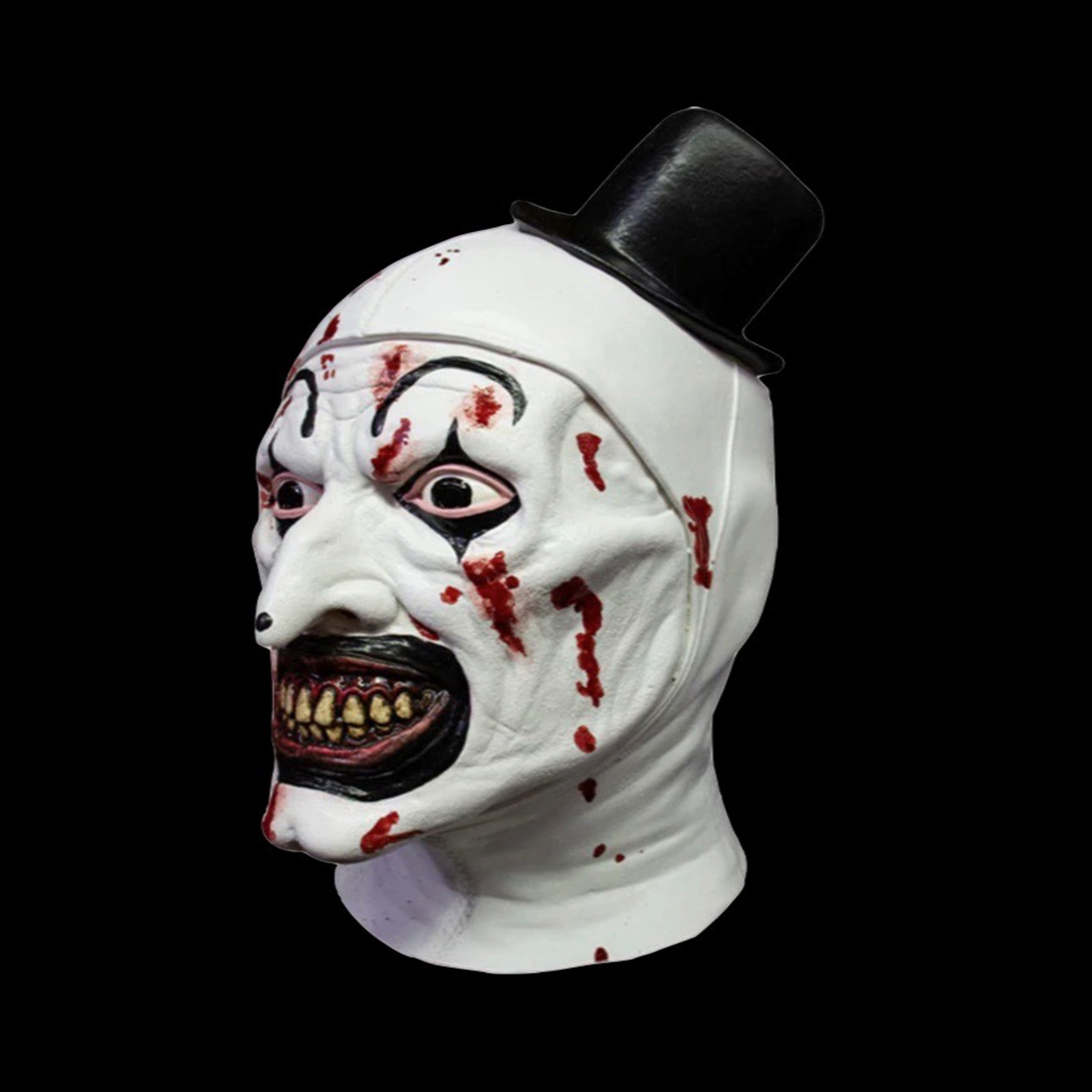 Terrifier Art the Clown Bloody Version Trick Or Treat Studios Full Head Latex Mask – Terrifier, Trick or Treat Studios, 35 cm, 2024, brand new collector item, Uncanny Collectibles Dublin Ireland