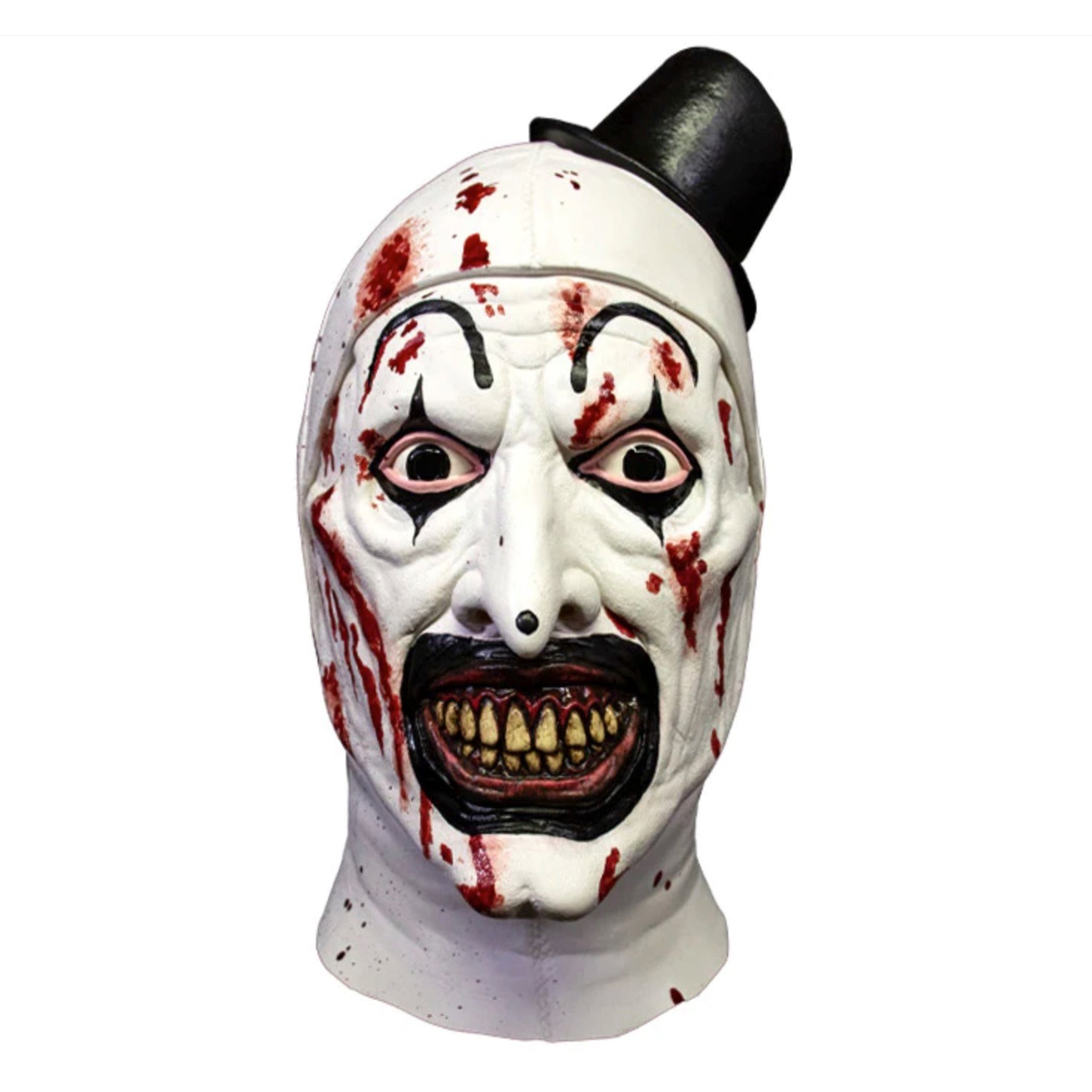 Terrifier Art the Clown Bloody Version Trick Or Treat Studios Full Head Latex Mask – Terrifier, Trick or Treat Studios, 35 cm, 2024, brand new collector item, Uncanny Collectibles Dublin Ireland