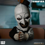 Terrifier Art the Clown MDS Mega Scale Mezco Toyz Roto Plush Figure With Sound 45cm – Terrifier, Mezco Toyz, 45 cm, 2022, brand new collector item, Uncanny Collectibles Dublin Ireland