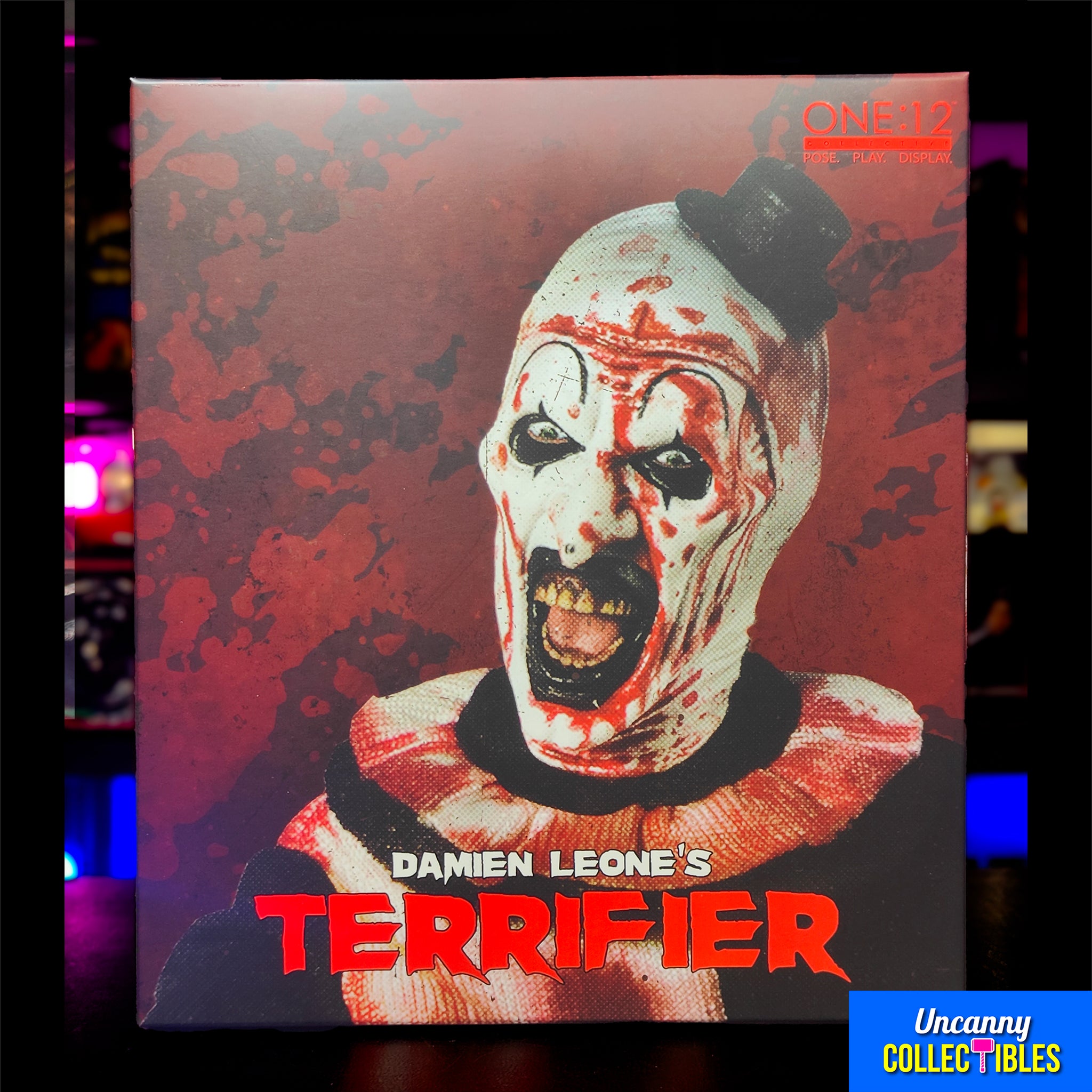 Terrifier Art The Clown Mezco Toyz One:12 Collective Deluxe Action Figure 2025 17cm – Terrifier, Mezco Toyz, 17 cm, 2025, brand new collector item, Uncanny Collectibles Dublin Ireland