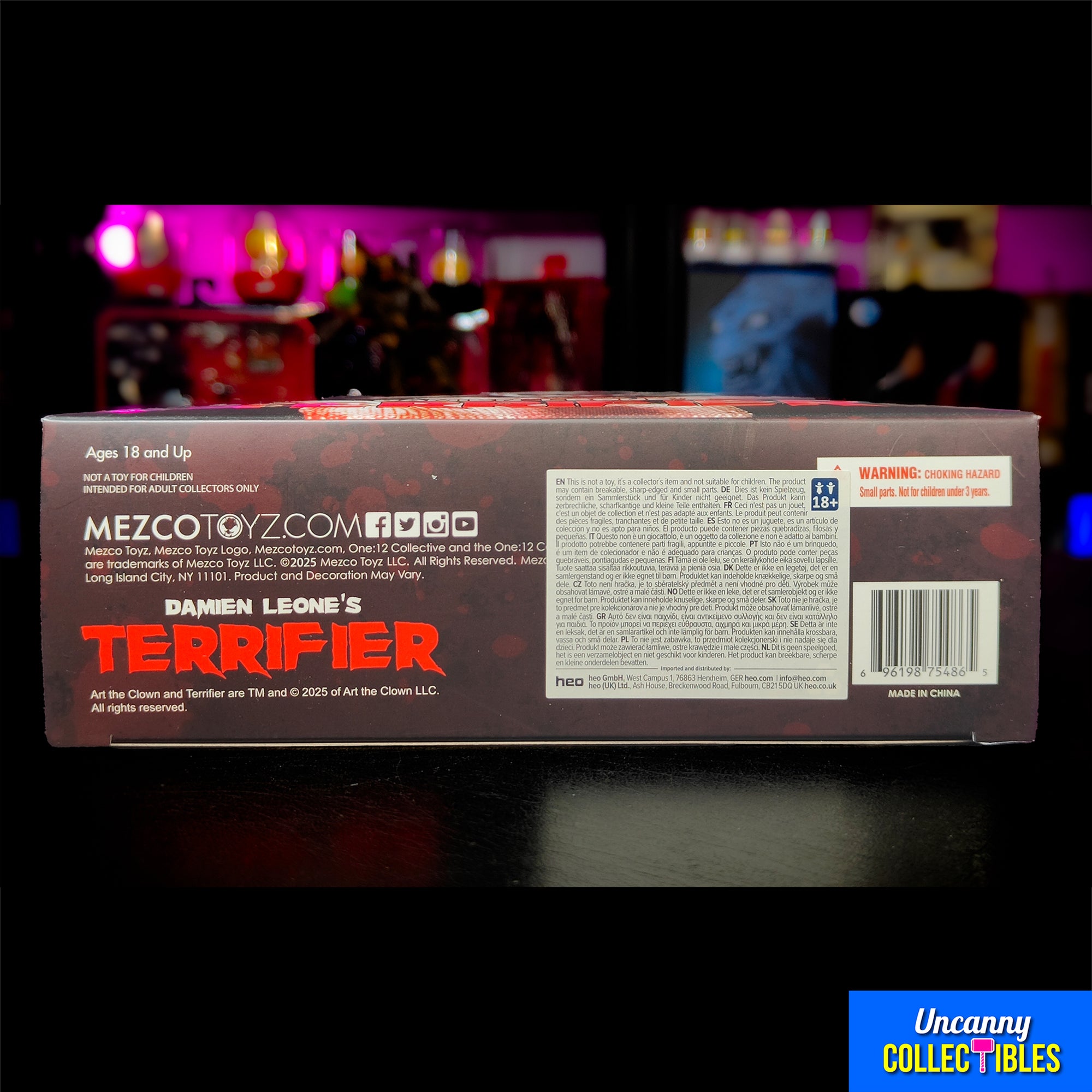 Terrifier Art The Clown Mezco Toyz One:12 Collective Deluxe Action Figure 2025 17cm