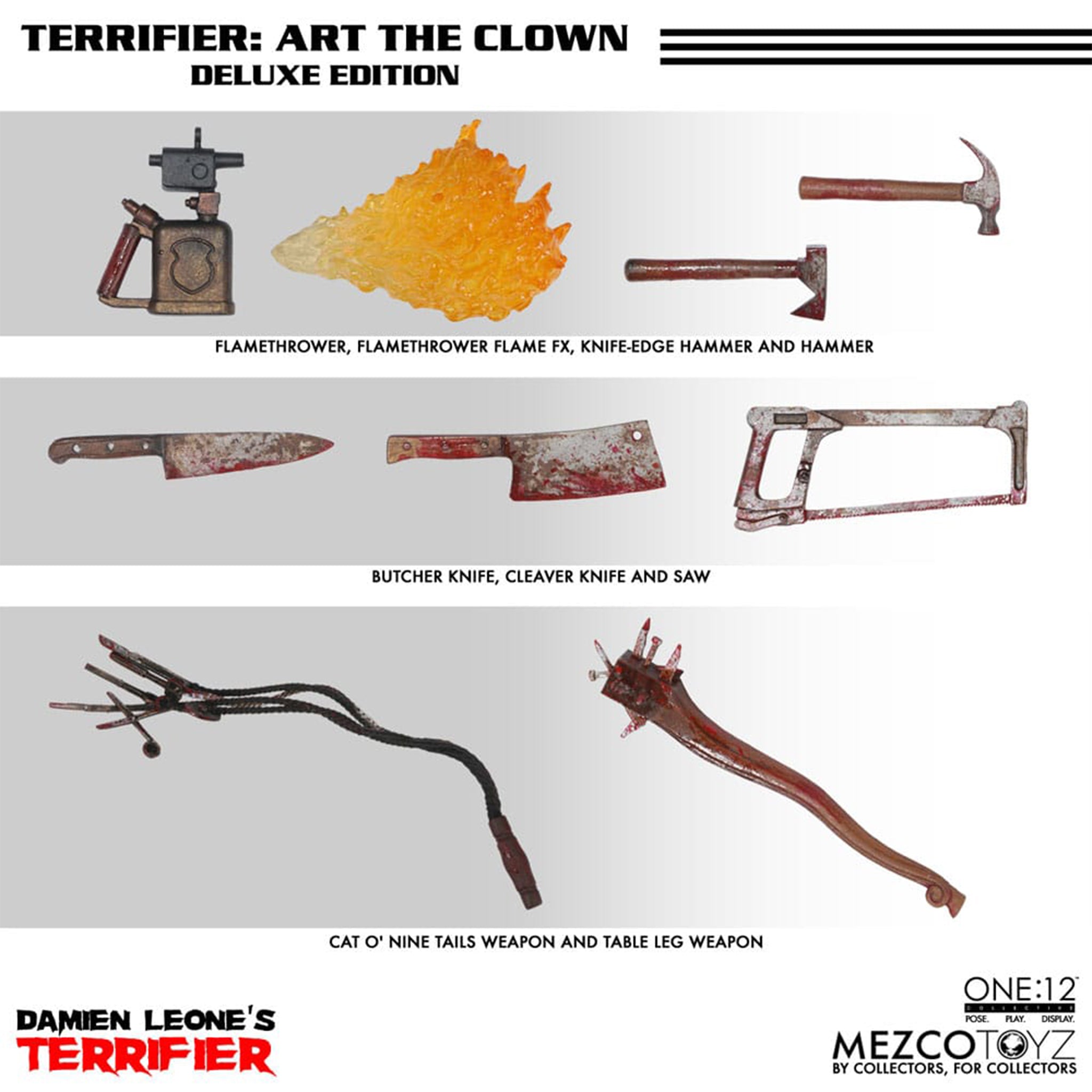Terrifier Art The Clown Mezco Toyz One:12 Collective Deluxe Action Figure 2025 17cm – Terrifier, Mezco Toyz, 17 cm, 2025, brand new collector item, Uncanny Collectibles Dublin Ireland