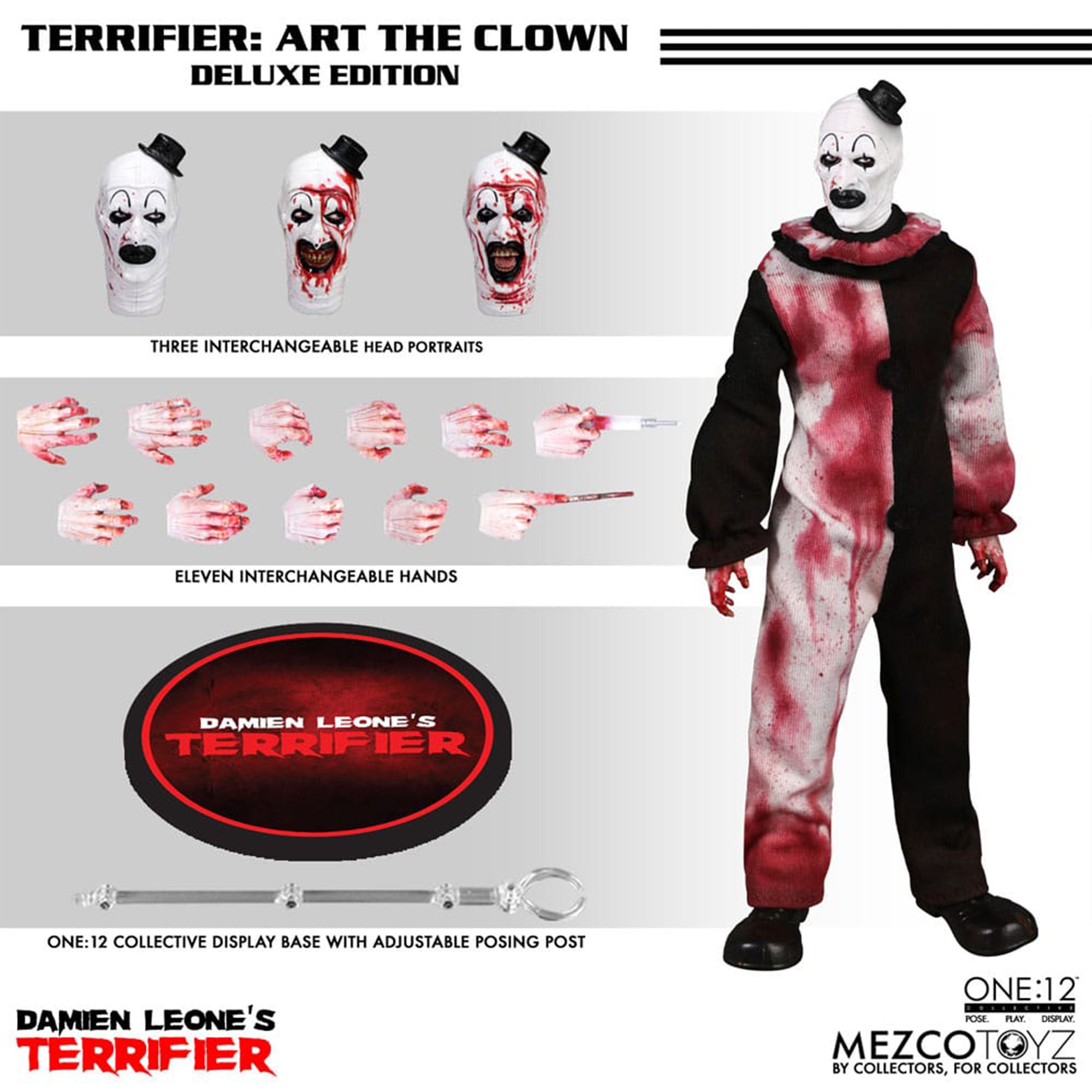 Terrifier Art The Clown Mezco Toyz One:12 Collective Deluxe Action Figure 2025 17cm