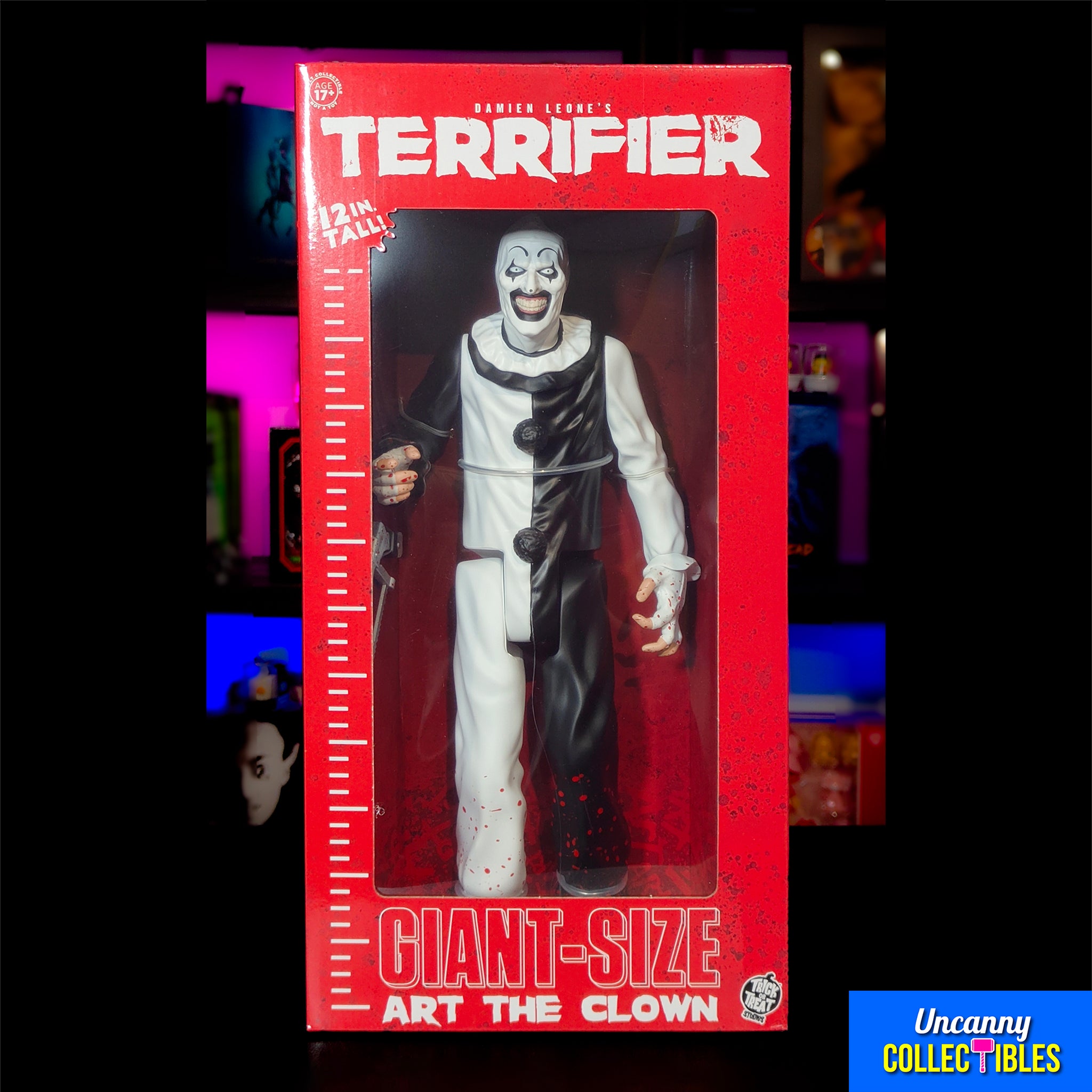 Terrifier Giant Sized Art The Clown Trick or Treat Studios Action Figure 30cm – Terrifier, Trick or Treat Studios, 30 cm, brand new collector item, Uncanny Collectibles Dublin Ireland