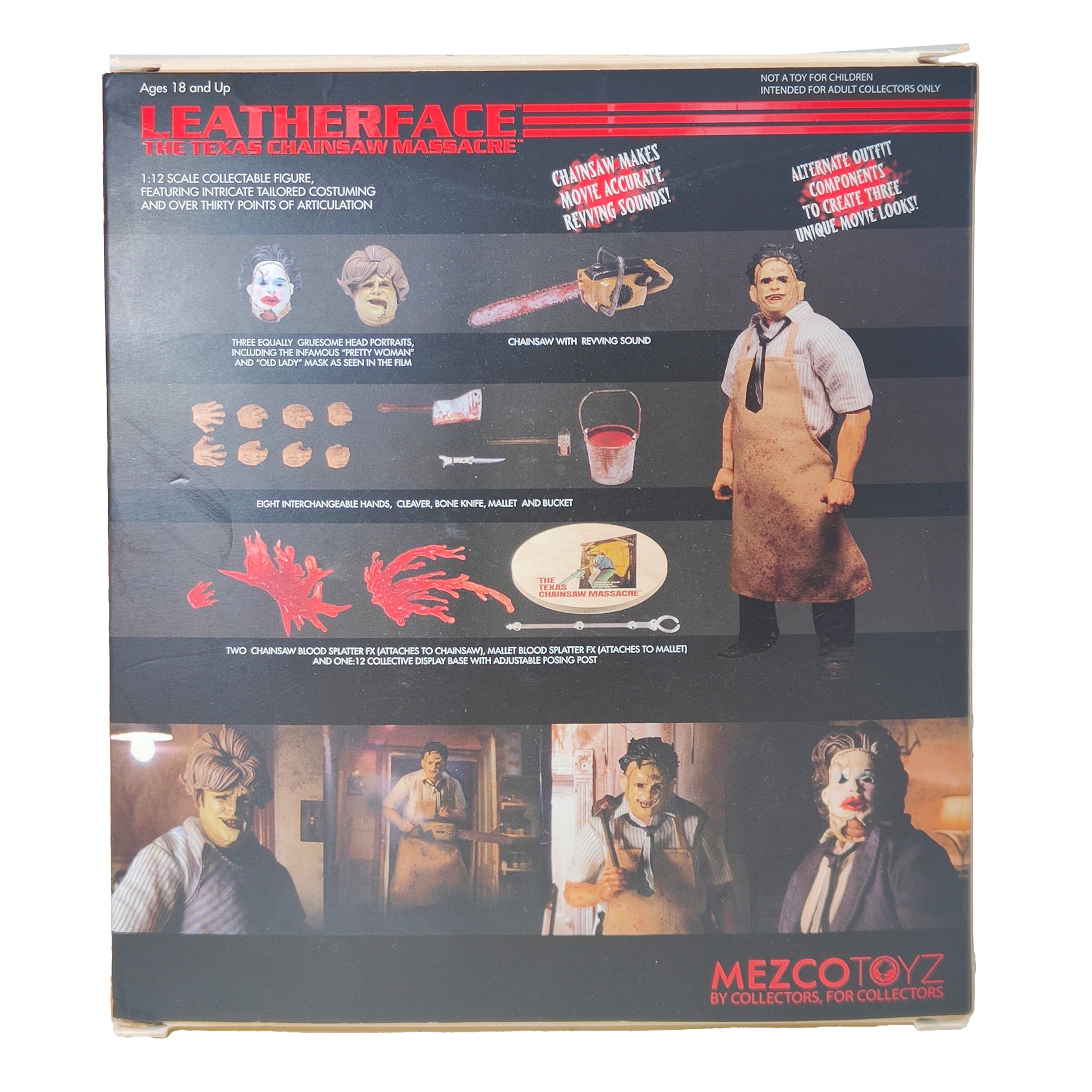 Texas Chainsaw Massacre 1974 Leatherface One:12 Collective Deluxe Edition With Sound – Texas Chainsaw Massacre, Mezco Toyz, 17 cm, pre-owned collector piece, Uncanny Collectibles Dublin Ireland