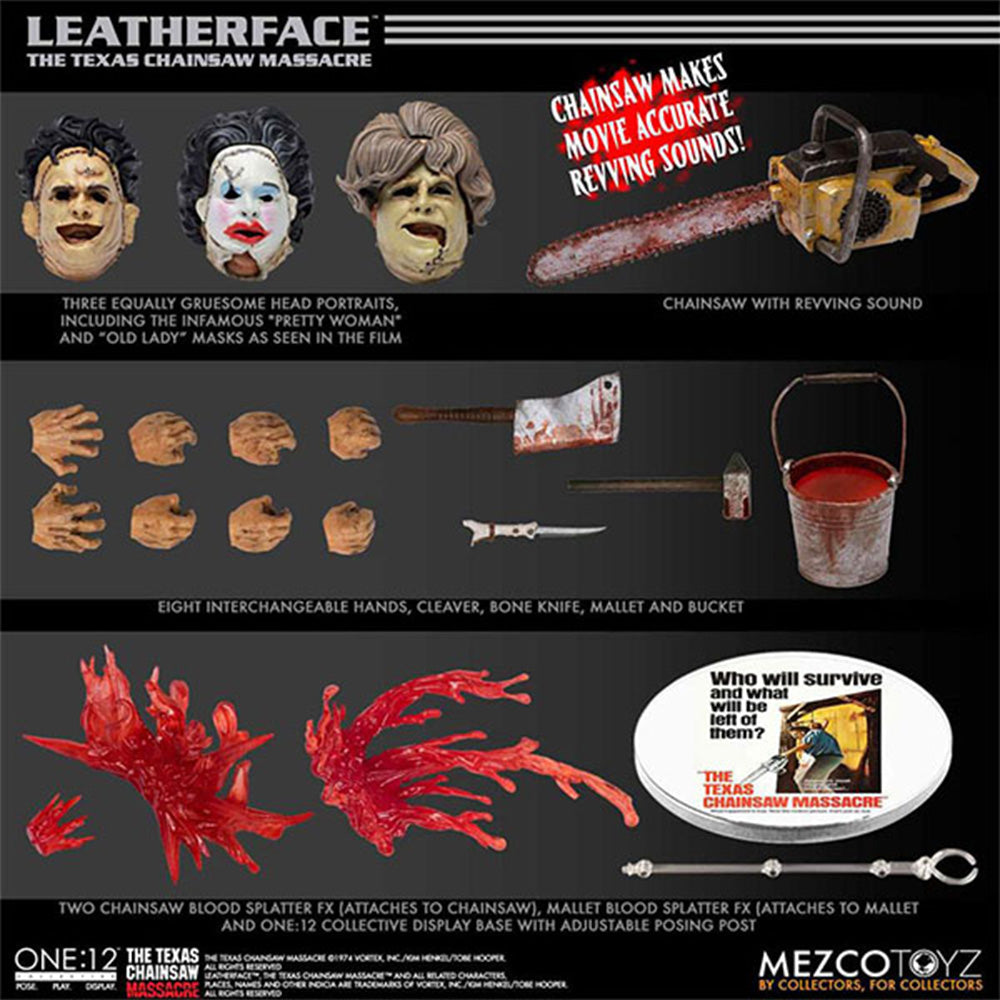 Texas Chainsaw Massacre 1974 Leatherface One:12 Collective Deluxe Edition Action Figure 17cm