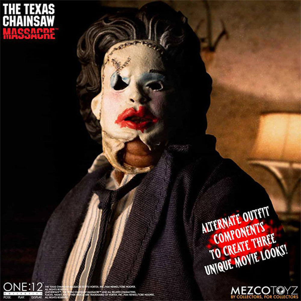 Texas Chainsaw Massacre 1974 Leatherface One:12 Collective Deluxe Edition Action Figure 17cm – Texas Chainsaw Massacre, Mezco Toyz, 17 cm, brand new collector item, Uncanny Collectibles Dublin Ireland