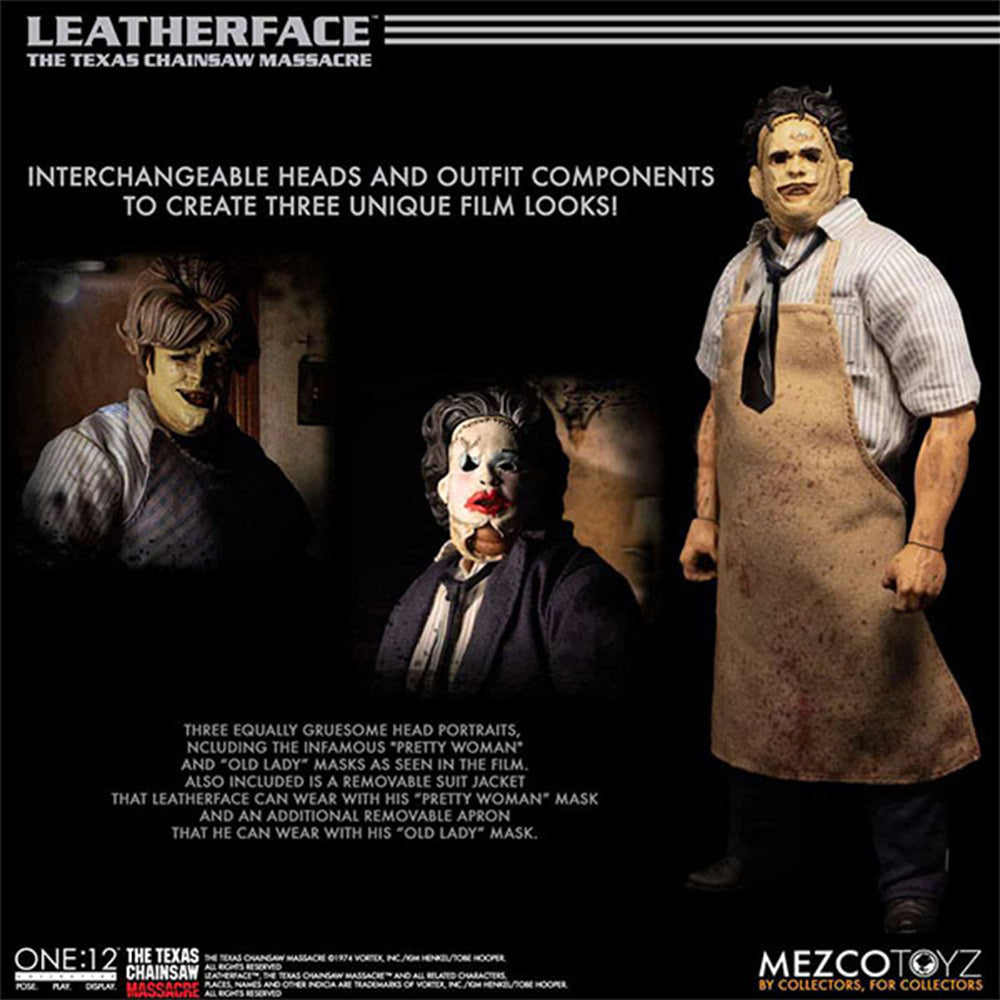 Texas Chainsaw Massacre 1974 Leatherface One:12 Collective Deluxe Edition Action Figure 17cm – Texas Chainsaw Massacre, Mezco Toyz, 17 cm, brand new collector item, Uncanny Collectibles Dublin Ireland