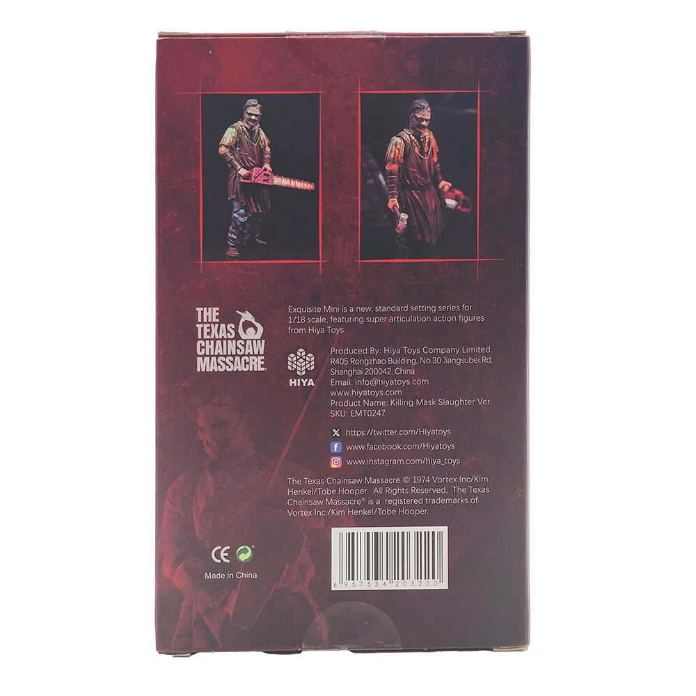 Texas Chainsaw Massacre 2003 Leatherface Thomas Hewitt  1:18 Scale Slaughter Version Hiya Toys 11 cm Action Figure  Exquisite Mini Series – Texas Chainsaw Massacre, Hiya Toys, 11 cm, 2021, pre-owned collector piece, Uncanny Collectibles Dublin Ireland