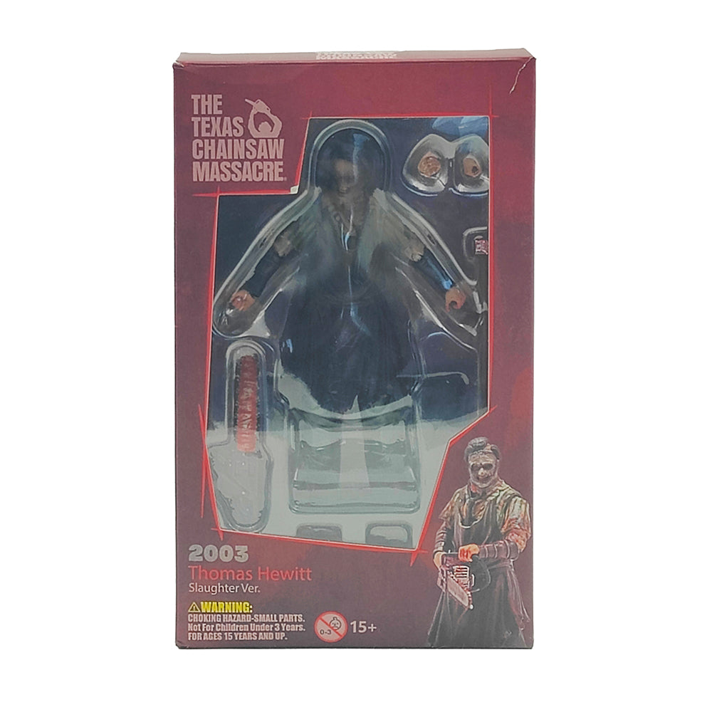 Texas Chainsaw Massacre 2003 Leatherface Thomas Hewitt  1:18 Scale Slaughter Version Hiya Toys 11 cm Action Figure  Exquisite Mini Series – Texas Chainsaw Massacre, Hiya Toys, 11 cm, 2021, pre-owned collector piece, Uncanny Collectibles Dublin Ireland