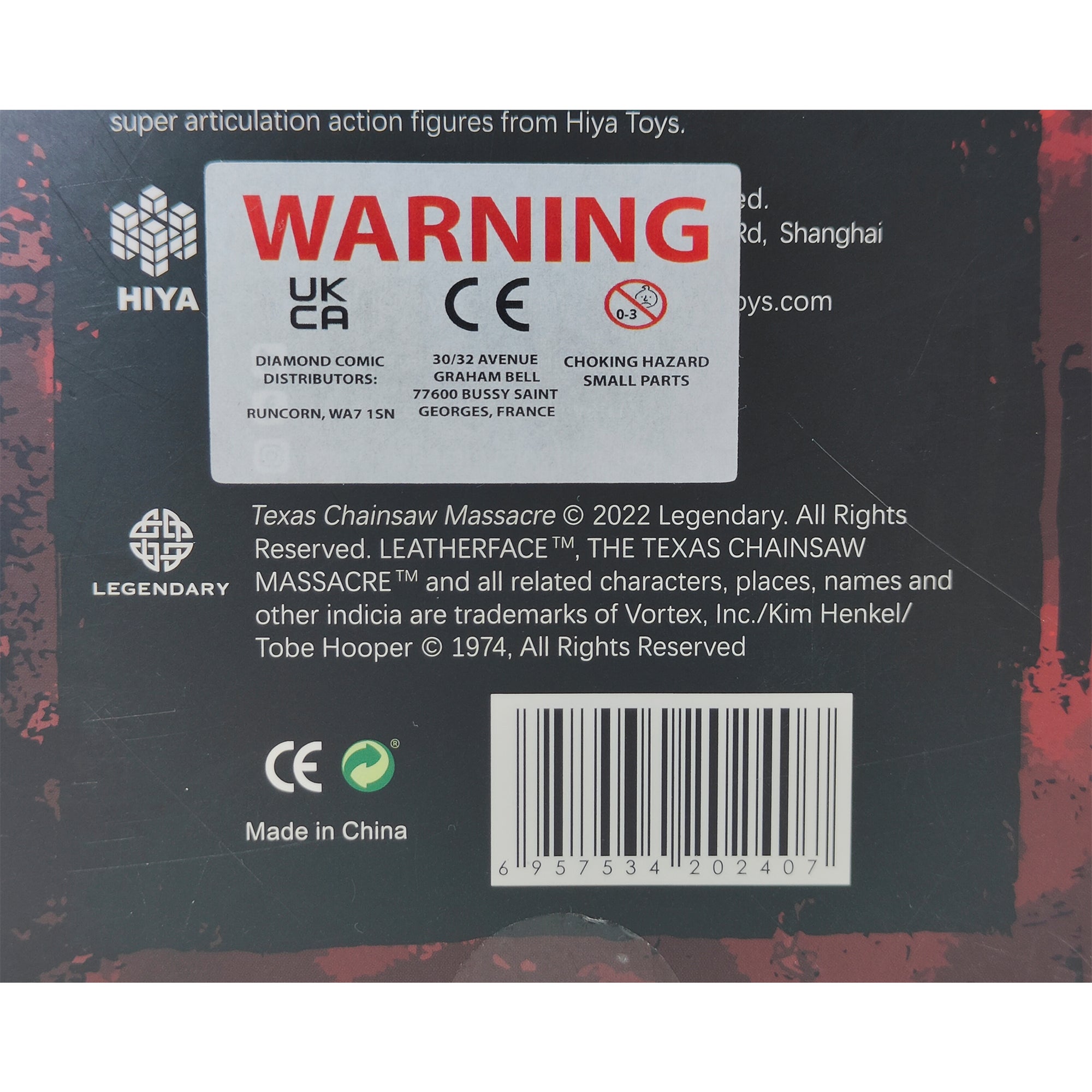 Texas Chainsaw Massacre 2022 Leatherface 1:18 Scale Slaughter Version Hiya Toys Action Figure Exquisite Mini Series 11cm