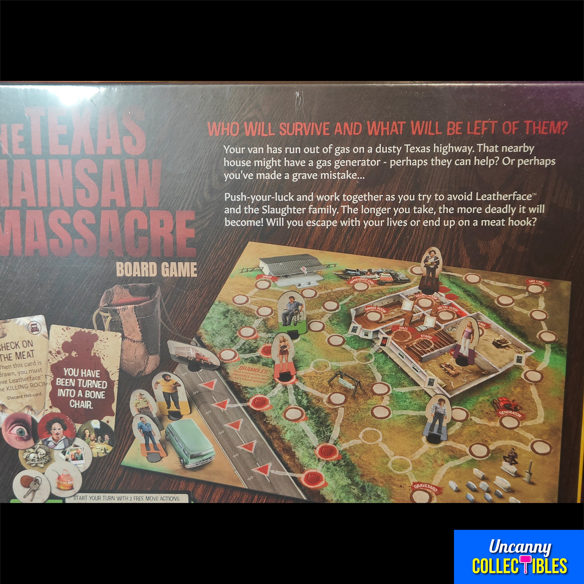Texas Chainsaw Massacre Board Game Trick Or Treat Studios – Texas Chainsaw Massacre, Trick or Treat Studios, -, 2024, brand new collector item, Uncanny Collectibles Dublin Ireland