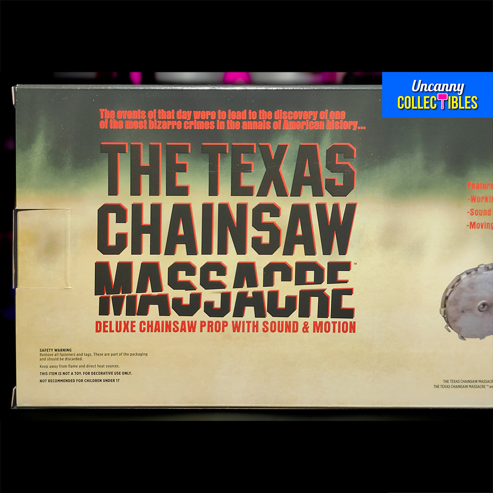 Texas Chainsaw Massacre 1:1 Chainsaw Prop With Sound By Trick or Treat Studios – Texas Chainsaw Massacre, Trick or Treat Studios, 76 cm, 2024, brand new collector item, Uncanny Collectibles Dublin Ireland