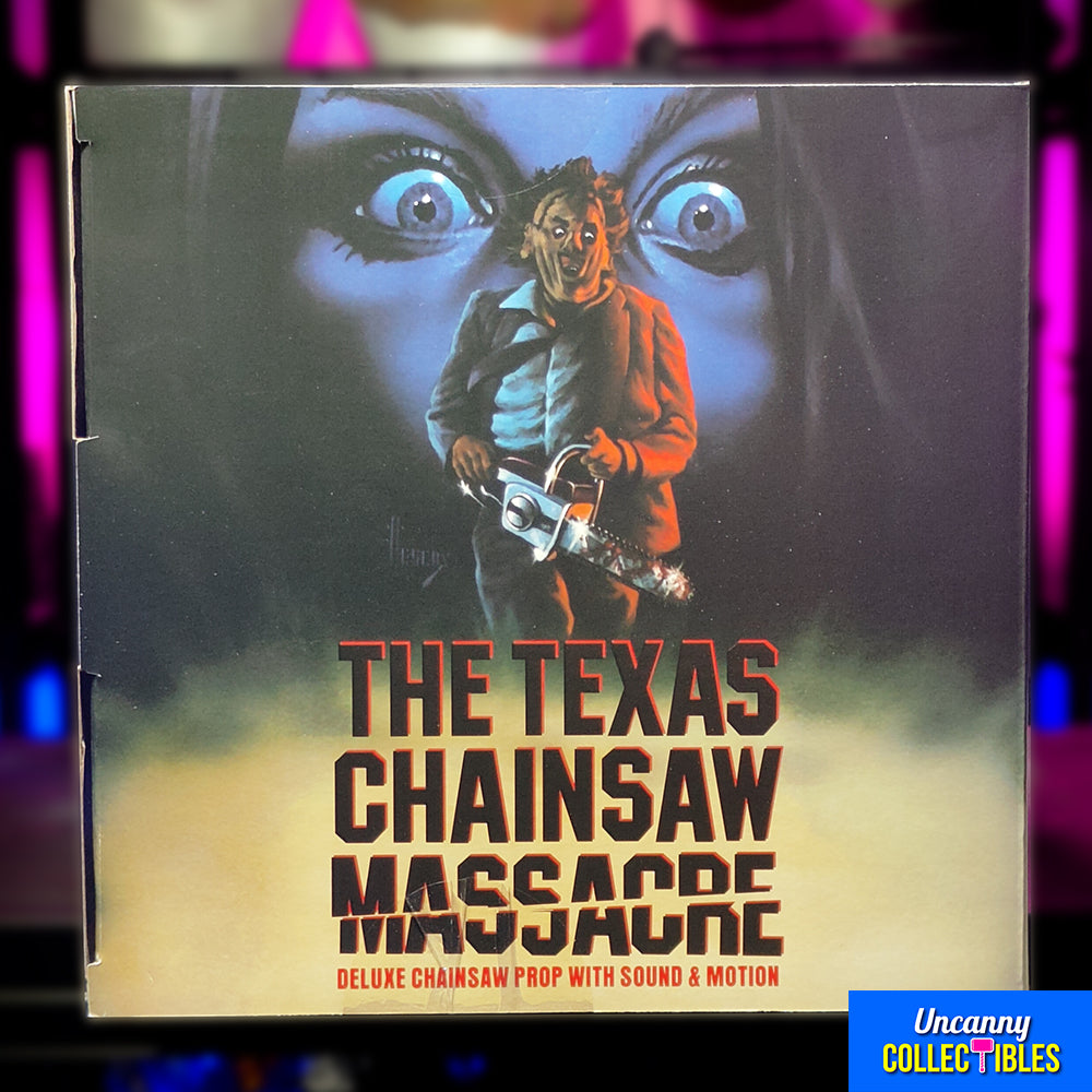 Texas Chainsaw Massacre 1:1 Chainsaw Prop With Sound By Trick or Treat Studios – Texas Chainsaw Massacre, Trick or Treat Studios, 76 cm, 2024, brand new collector item, Uncanny Collectibles Dublin Ireland