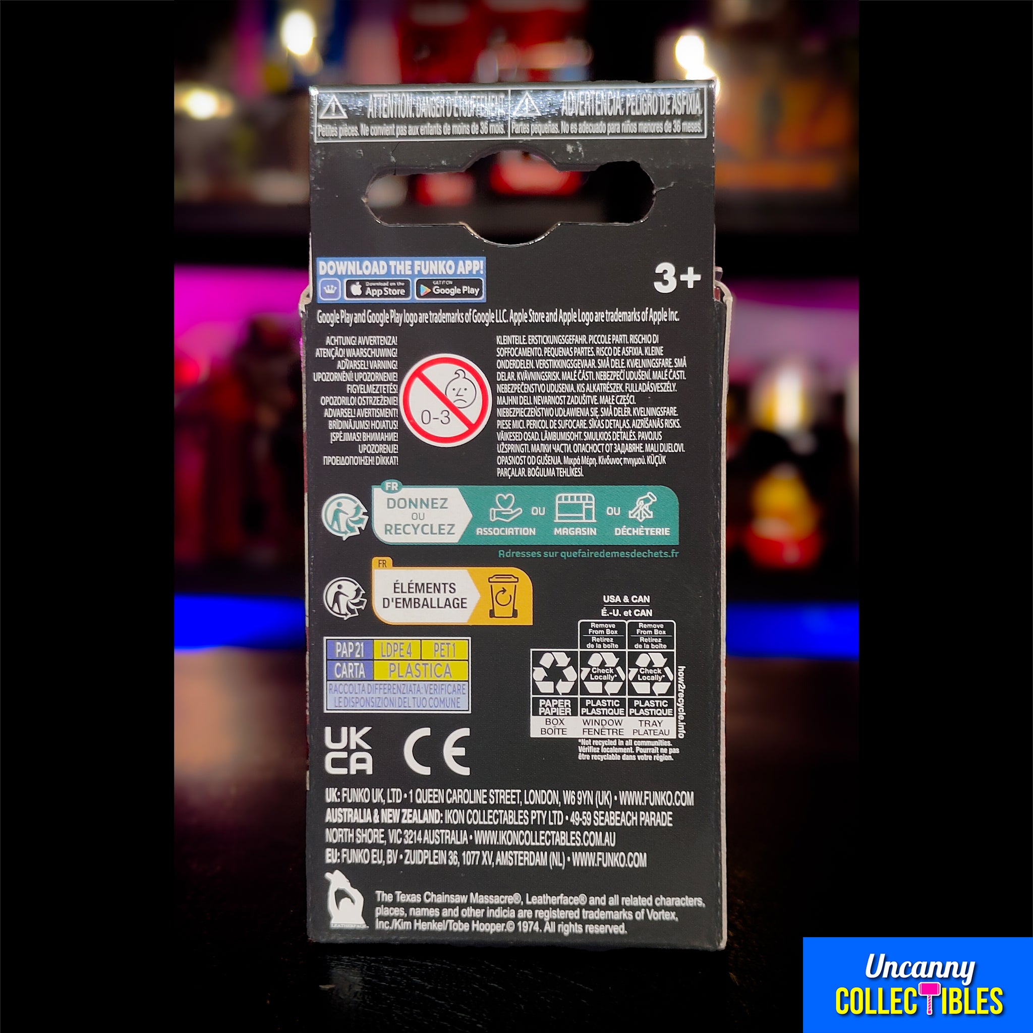 Texas Chainsaw Massacre Leatherface Funko POP Vinyl Keyring – Texas Chainsaw Massacre, Funko, 4 cm, 2024, brand new collector item, Uncanny Collectibles Dublin Ireland