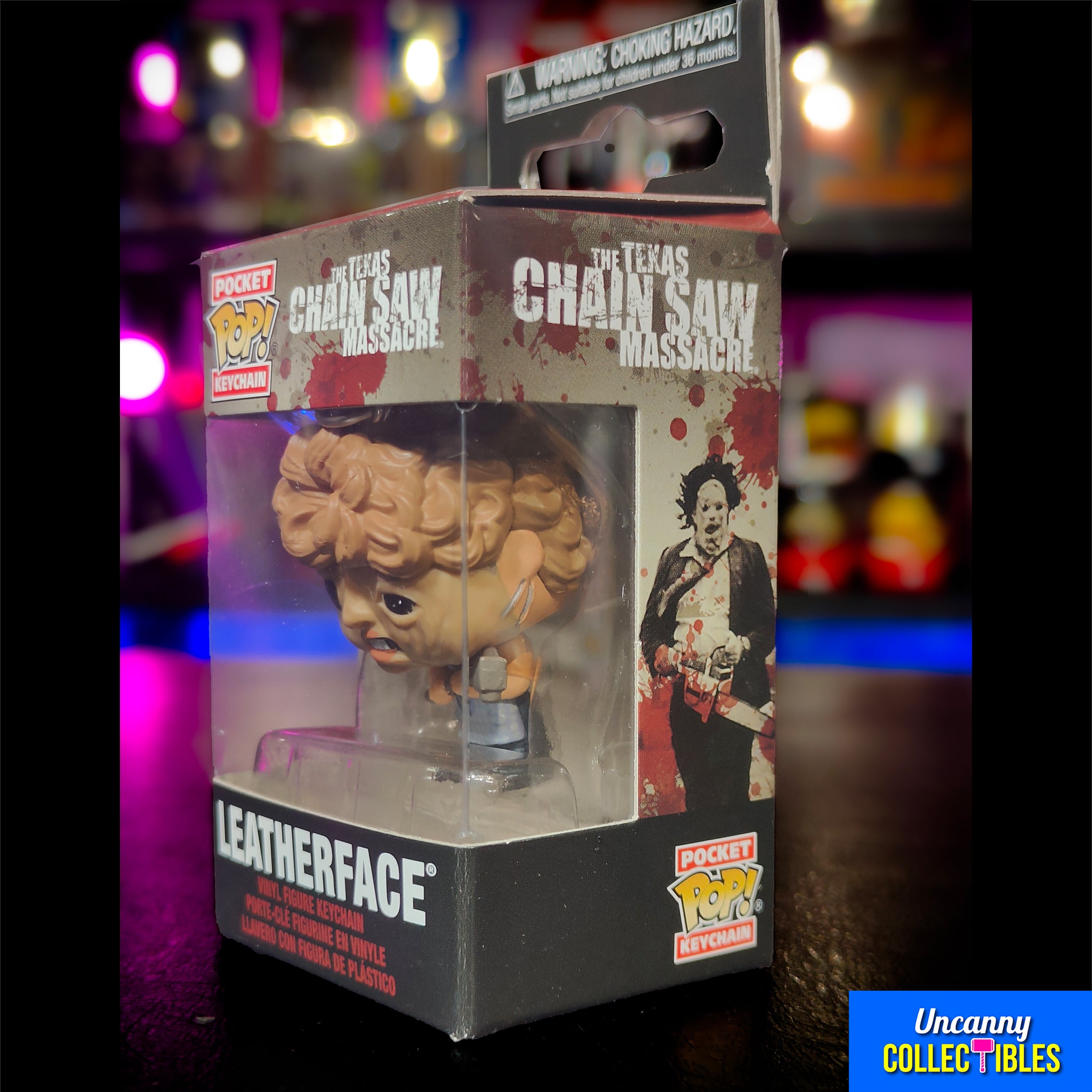 Texas Chainsaw Massacre Leatherface Funko POP Vinyl Keyring – Texas Chainsaw Massacre, Funko, 4 cm, 2024, brand new collector item, Uncanny Collectibles Dublin Ireland