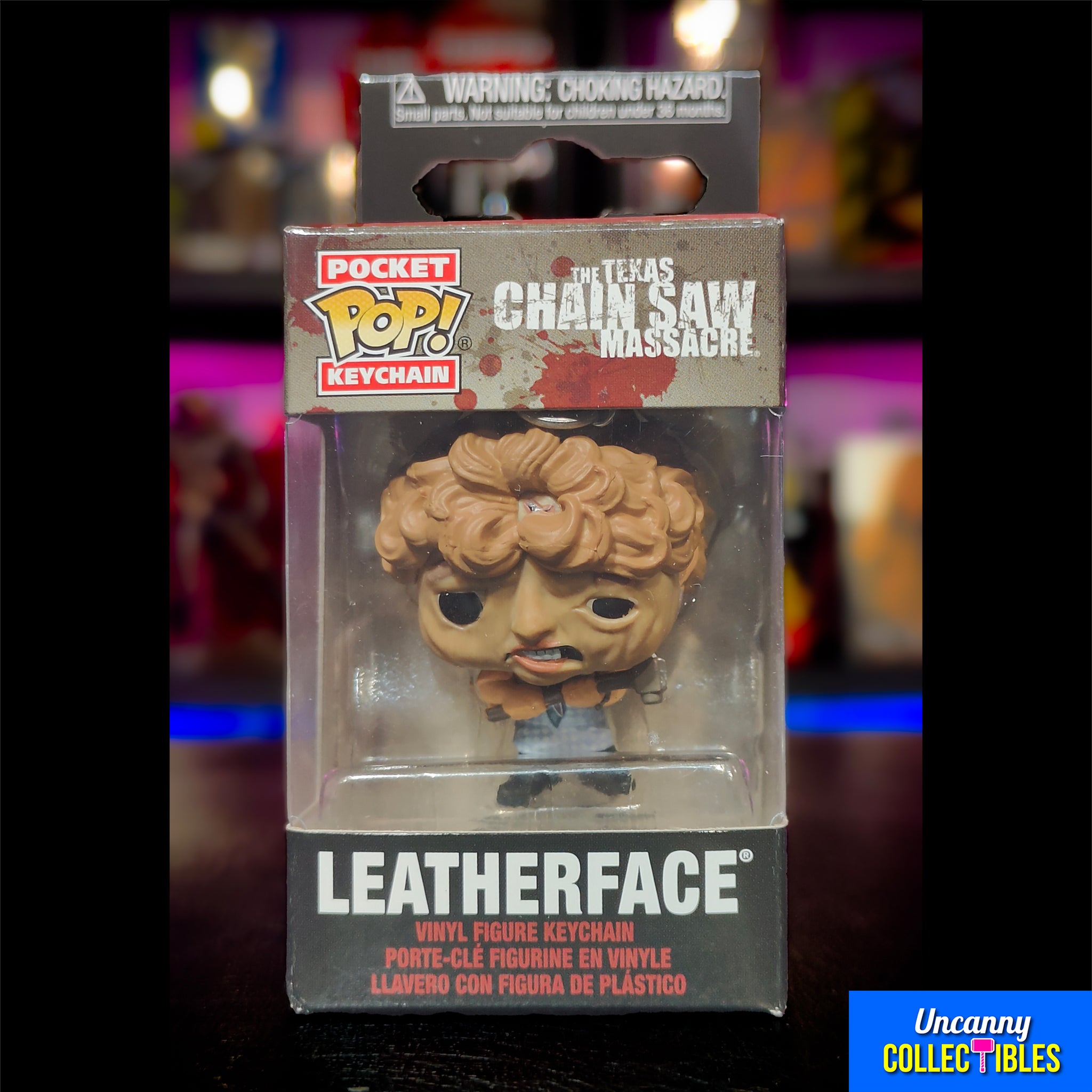 Texas Chainsaw Massacre Leatherface Funko POP Vinyl Keyring – Texas Chainsaw Massacre, Funko, 4 cm, 2024, brand new collector item, Uncanny Collectibles Dublin Ireland