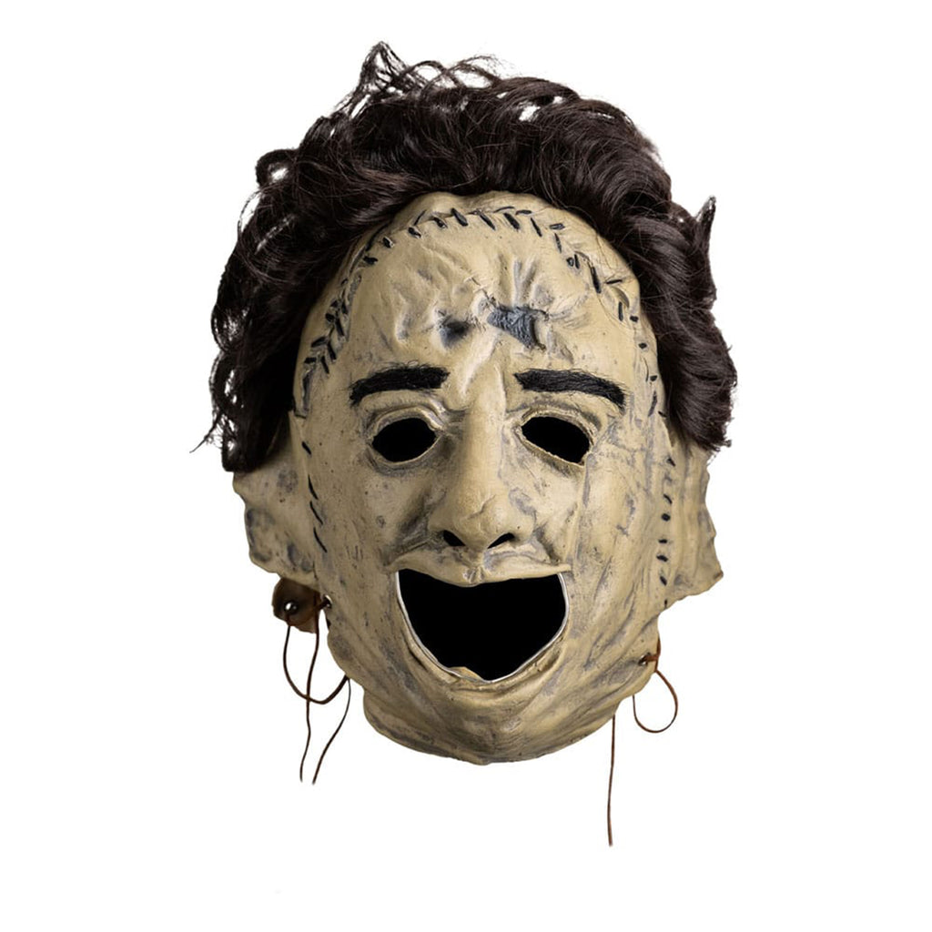 Texas Chainsaw Massacre Leatherface Killing Trick or Treat Studios Vinyl Mask, 30cm, attached hair and leather-look ties, new