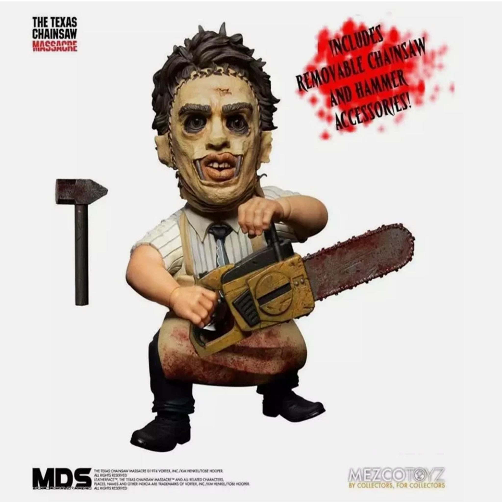 Texas Chainsaw Massacre Leatherface MDS Mezco Designer Series Action Figure 15cm – Texas Chainsaw Massacre, Mezco Toyz, 15 cm, brand new collector item, Uncanny Collectibles Dublin Ireland