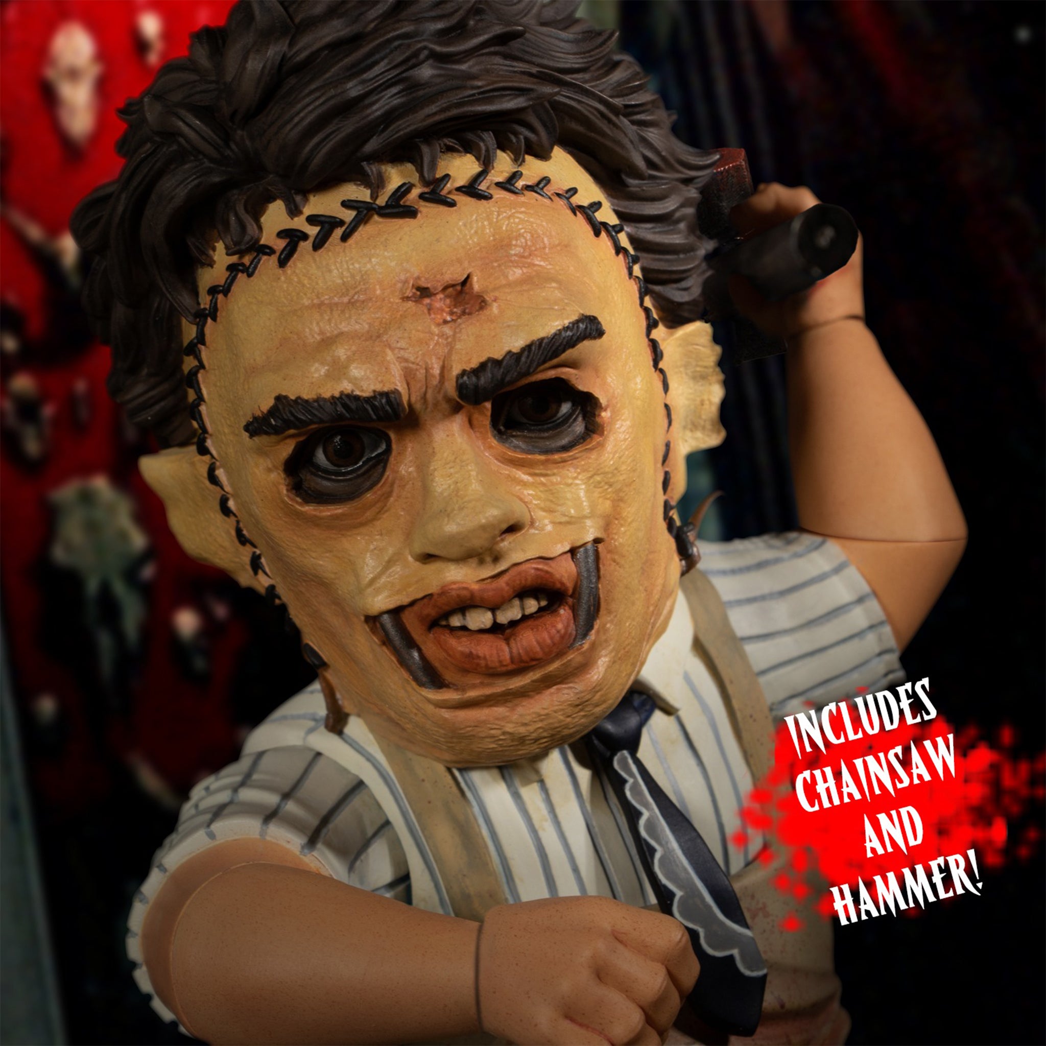 Texas Chainsaw Massacre Leatherface MDS Mezco Designer Series Action Figure 15cm – Texas Chainsaw Massacre, Mezco Toyz, 15 cm, brand new collector item, Uncanny Collectibles Dublin Ireland