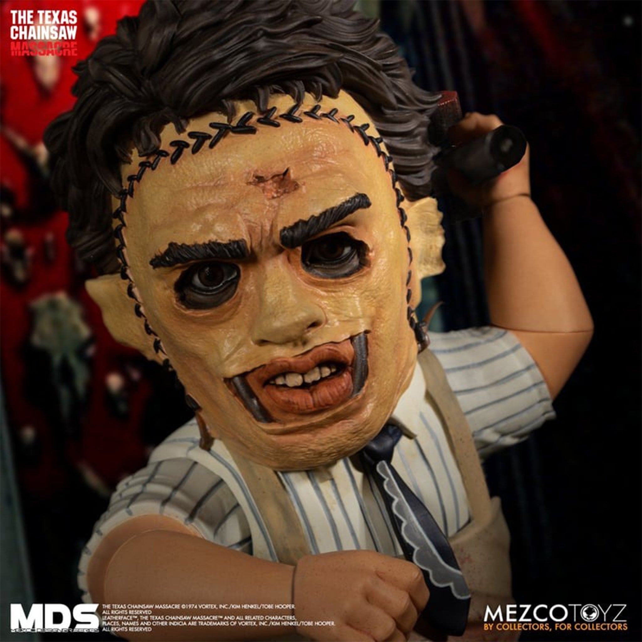 Texas Chainsaw Massacre Leatherface MDS Mezco Designer Series Action Figure 15cm
